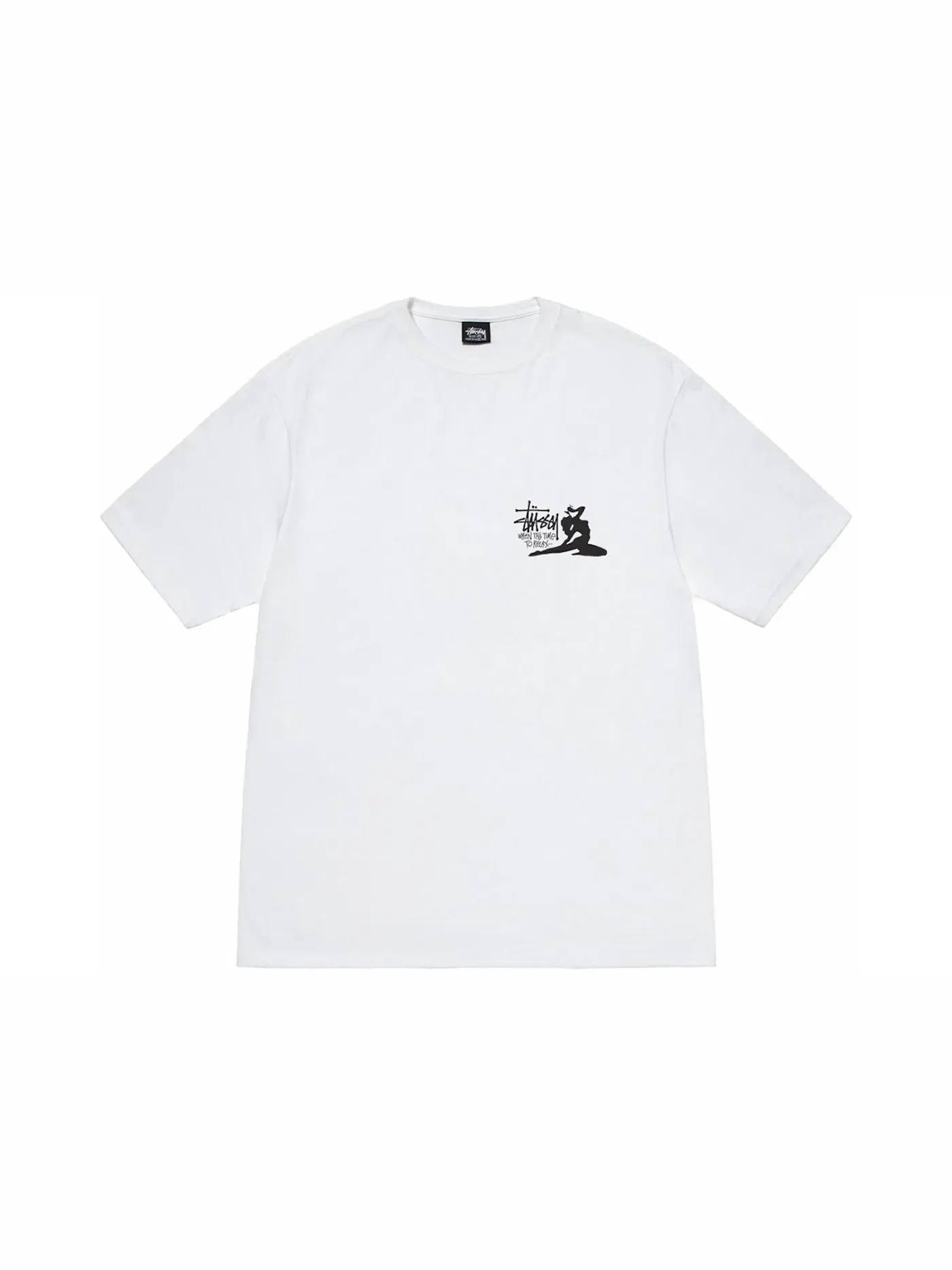 Мужская футболка с принтом Stussy Tee — изображение 1 из 2, белый