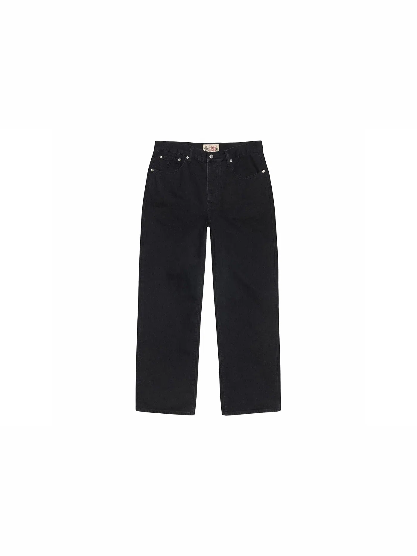 Мужские джинсы прямого кроя Stussy Denim — изображение 1 из 1, черный