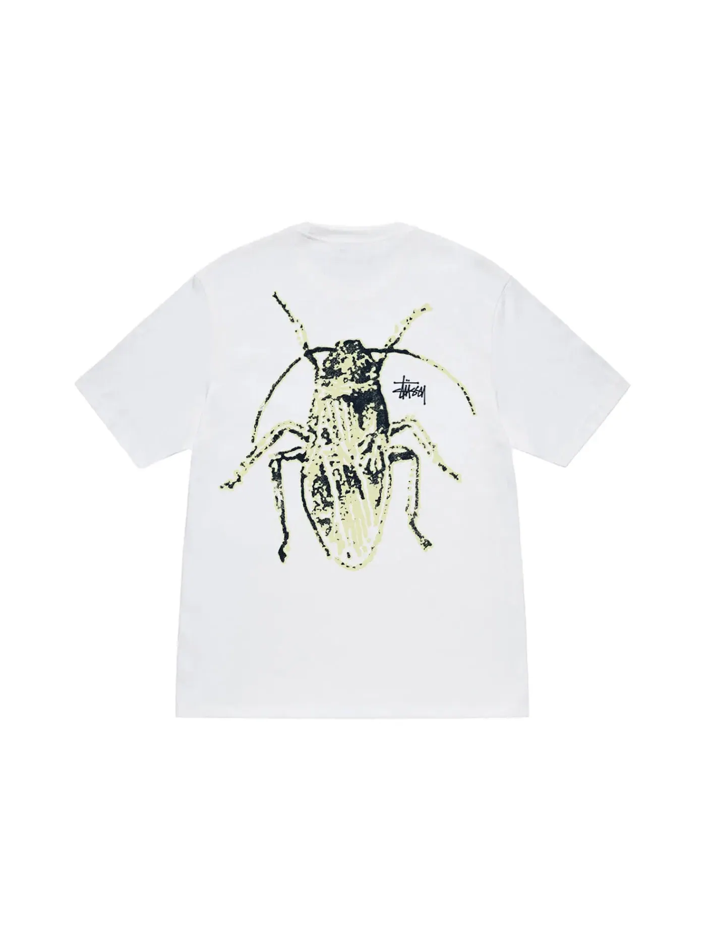 Мужская футболка с принтом Stussy Tee — изображение 1 из 2, белый