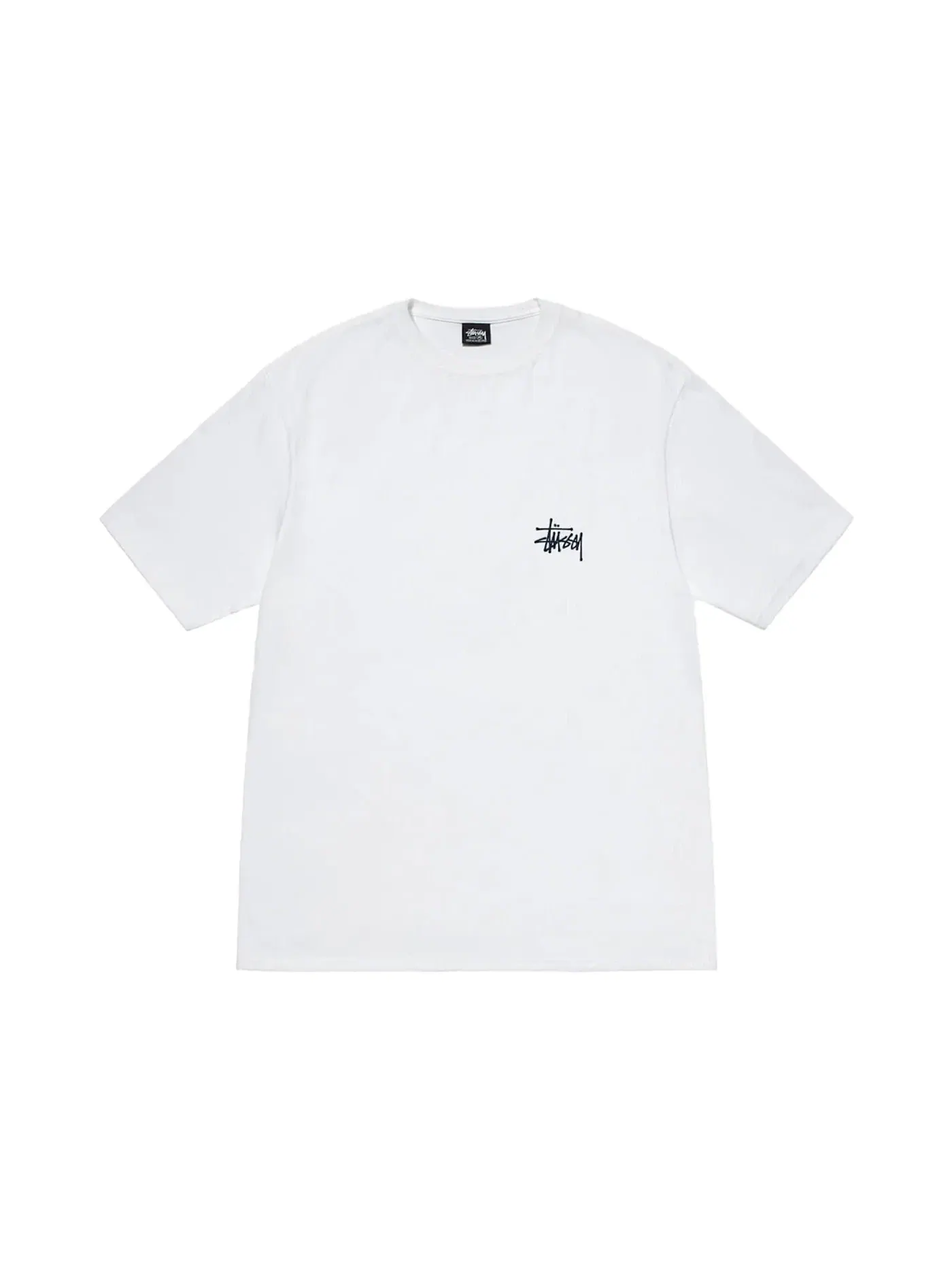 Мужская футболка с принтом Stussy Tee — изображение 2 из 2, белый