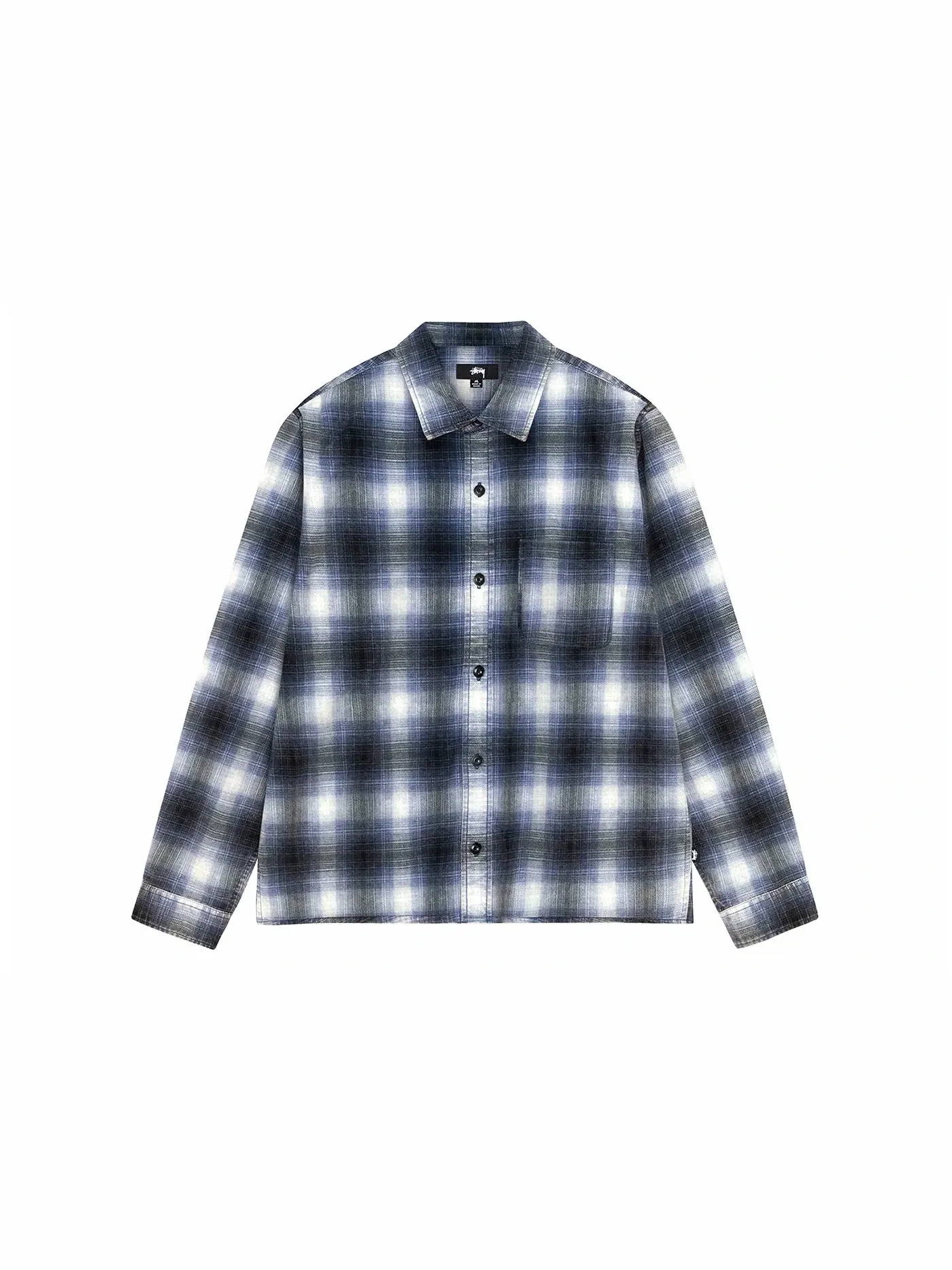 Мужская рубашка в клетку Stussy Shirt — изображение 1 из 2, синий