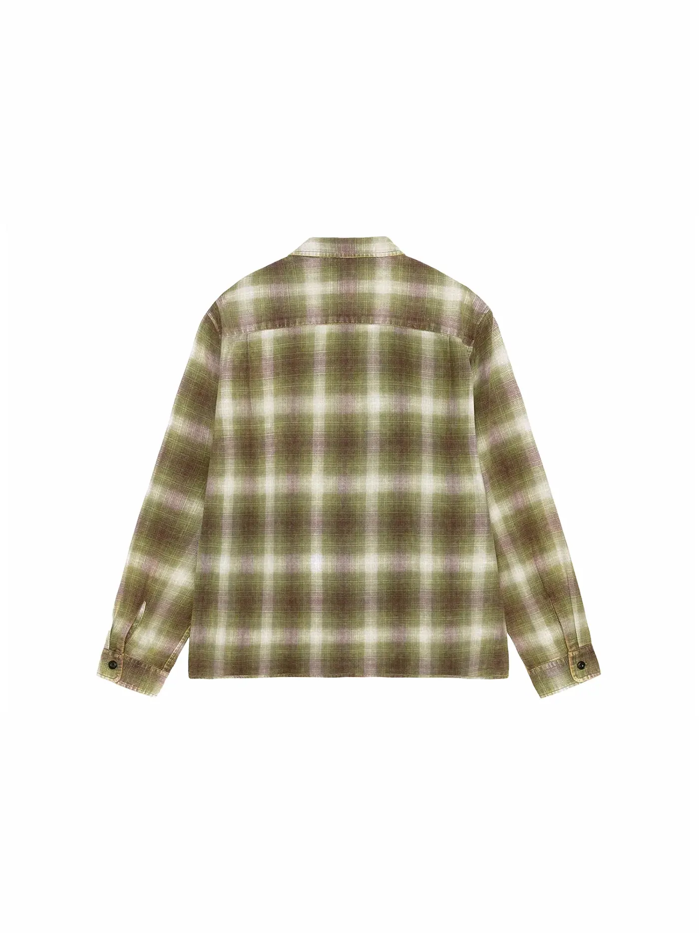 Мужская рубашка с принтом Rocco Flannel Plaid Stussy — изображение 2 из 2, зеленый
