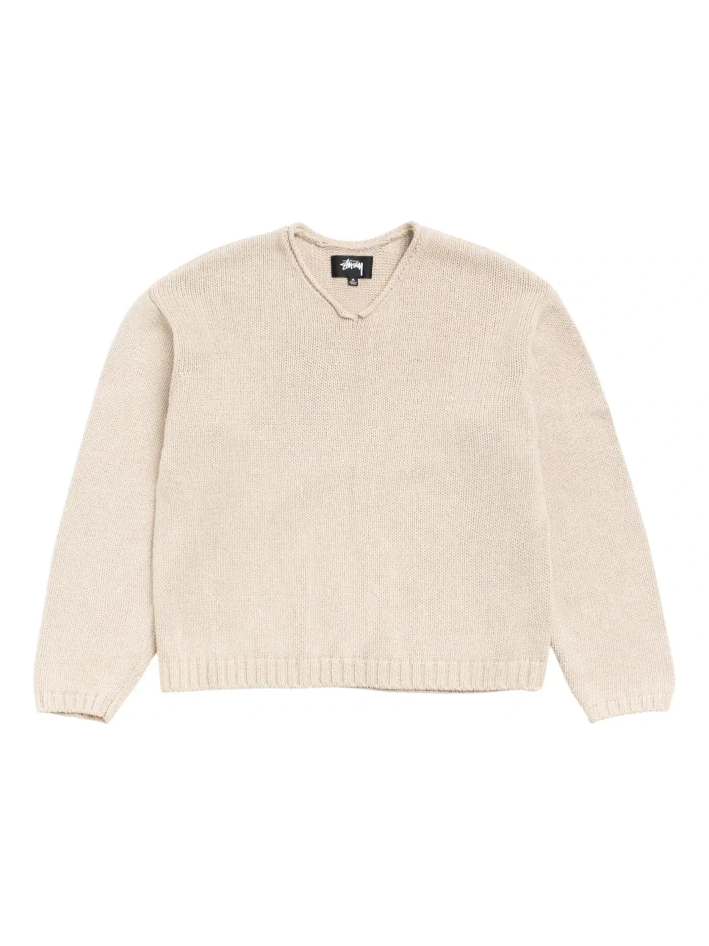 Мужской свитер с воротником-хомутом Sweater Stussy — изображение 1 из 2, овсяный