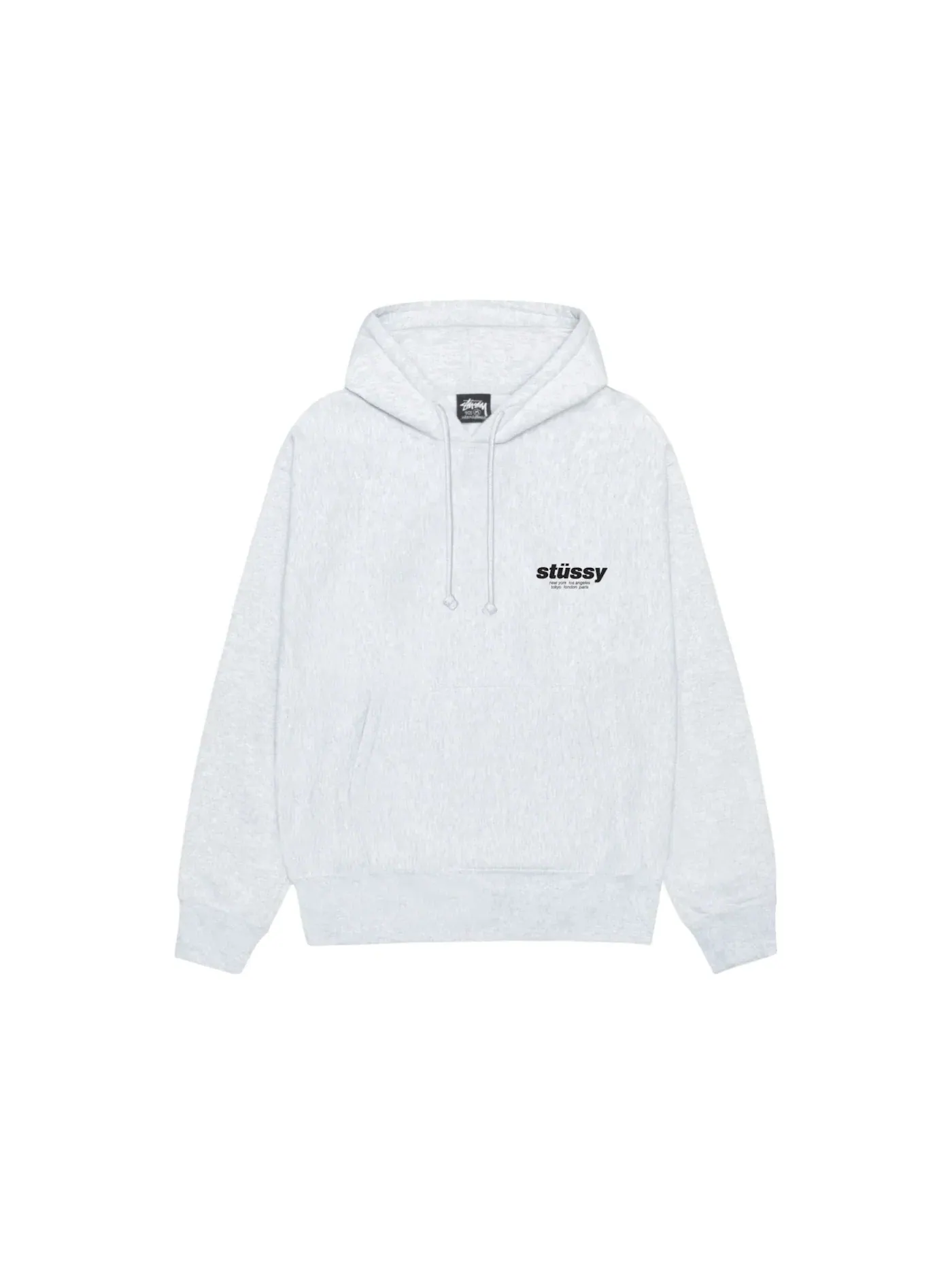 Мужской свитшот с капюшоном Stussy Rollers Hoodie — изображение 2 из 2, пепельный вереск