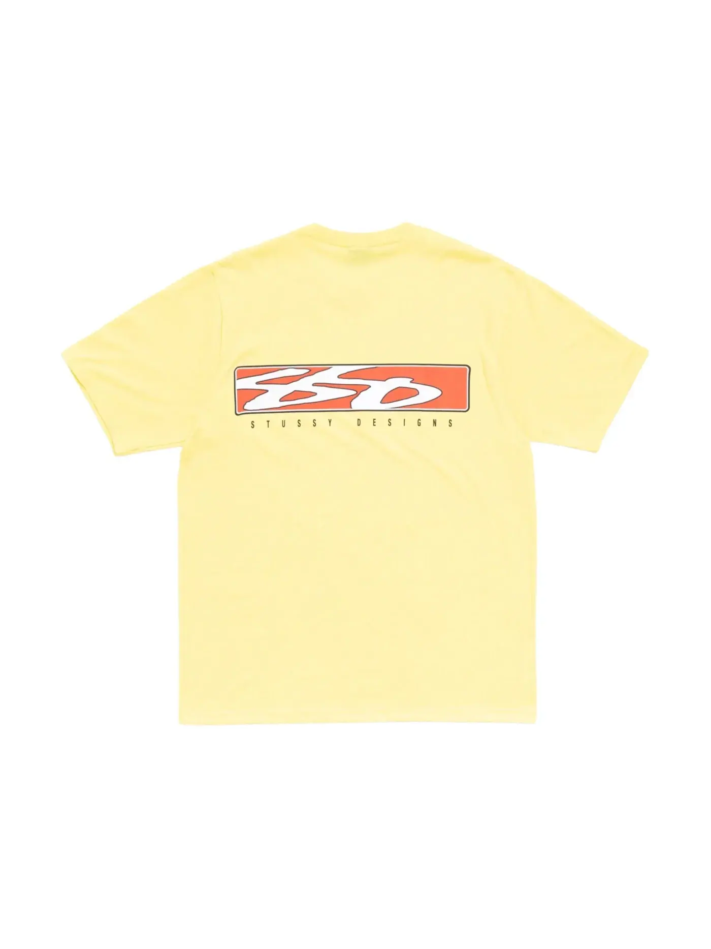 Мужская футболка с принтом Stussy Tee — изображение 2 из 2, желтый