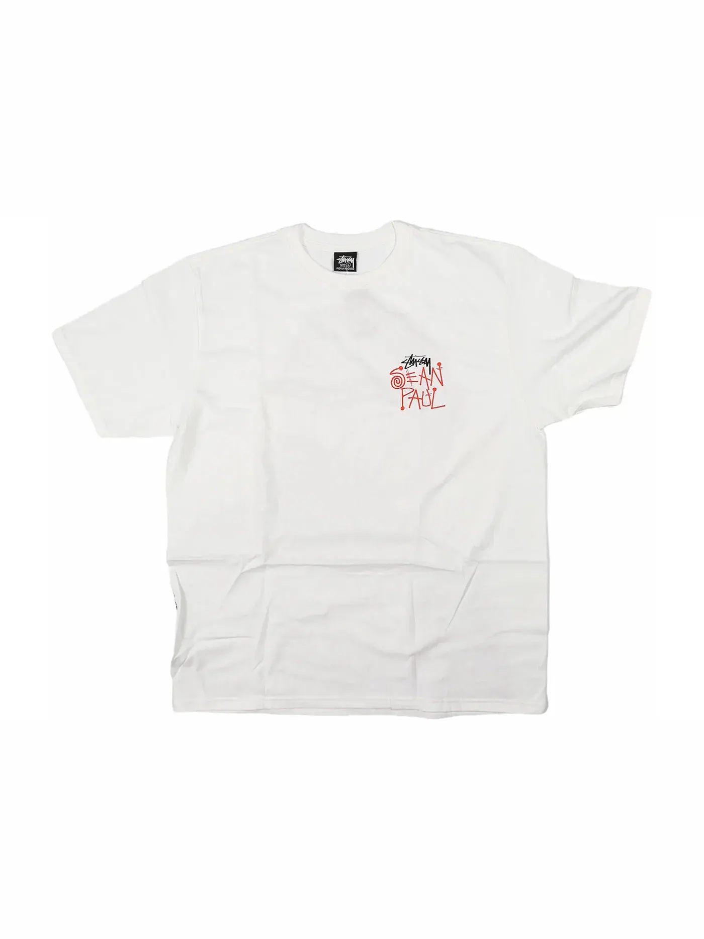 Мужская футболка с принтом Tee Stussy — изображение 2 из 2, белый