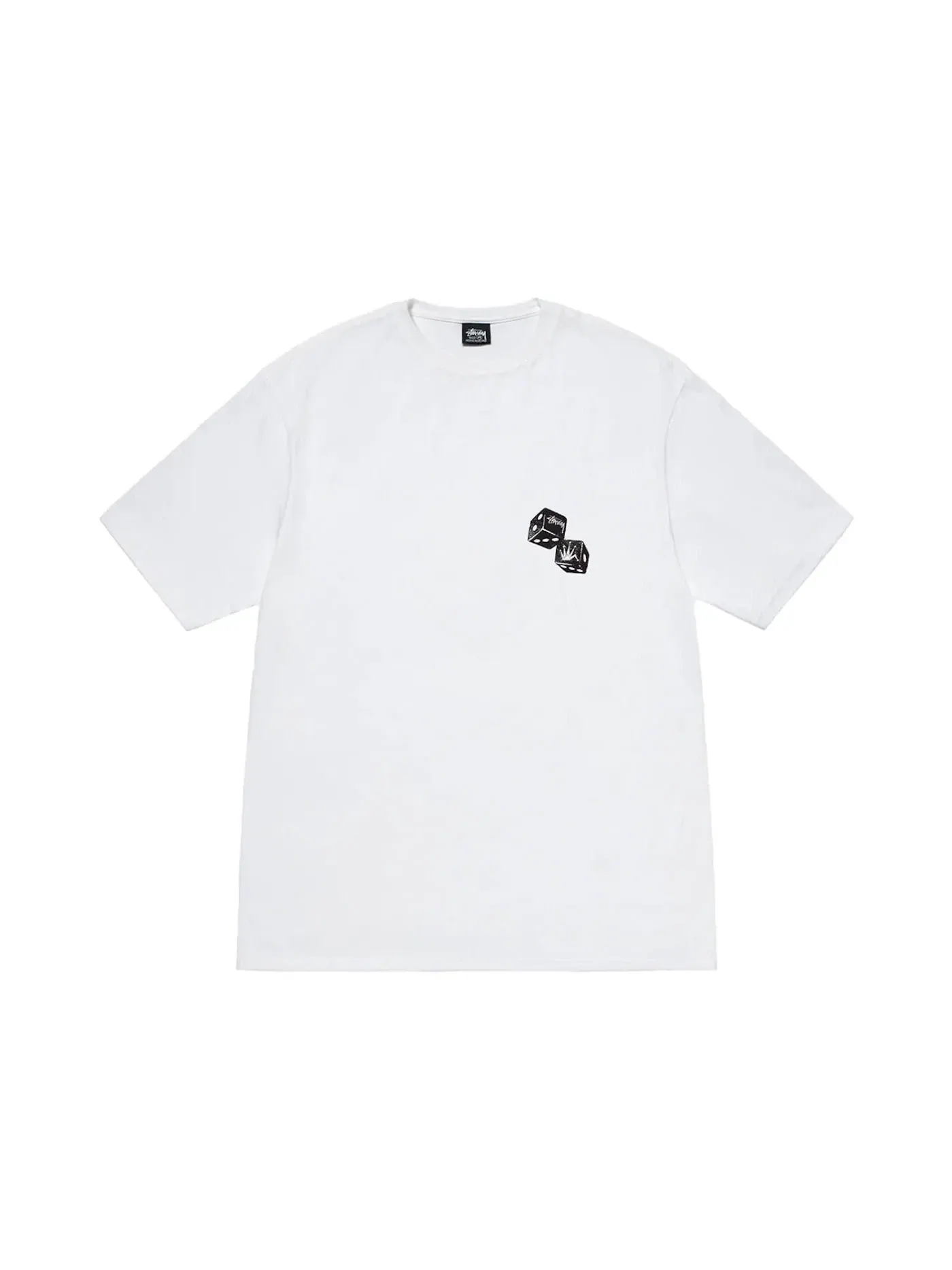 Мужская футболка с принтом Stussy Tee — изображение 2 из 2, белый