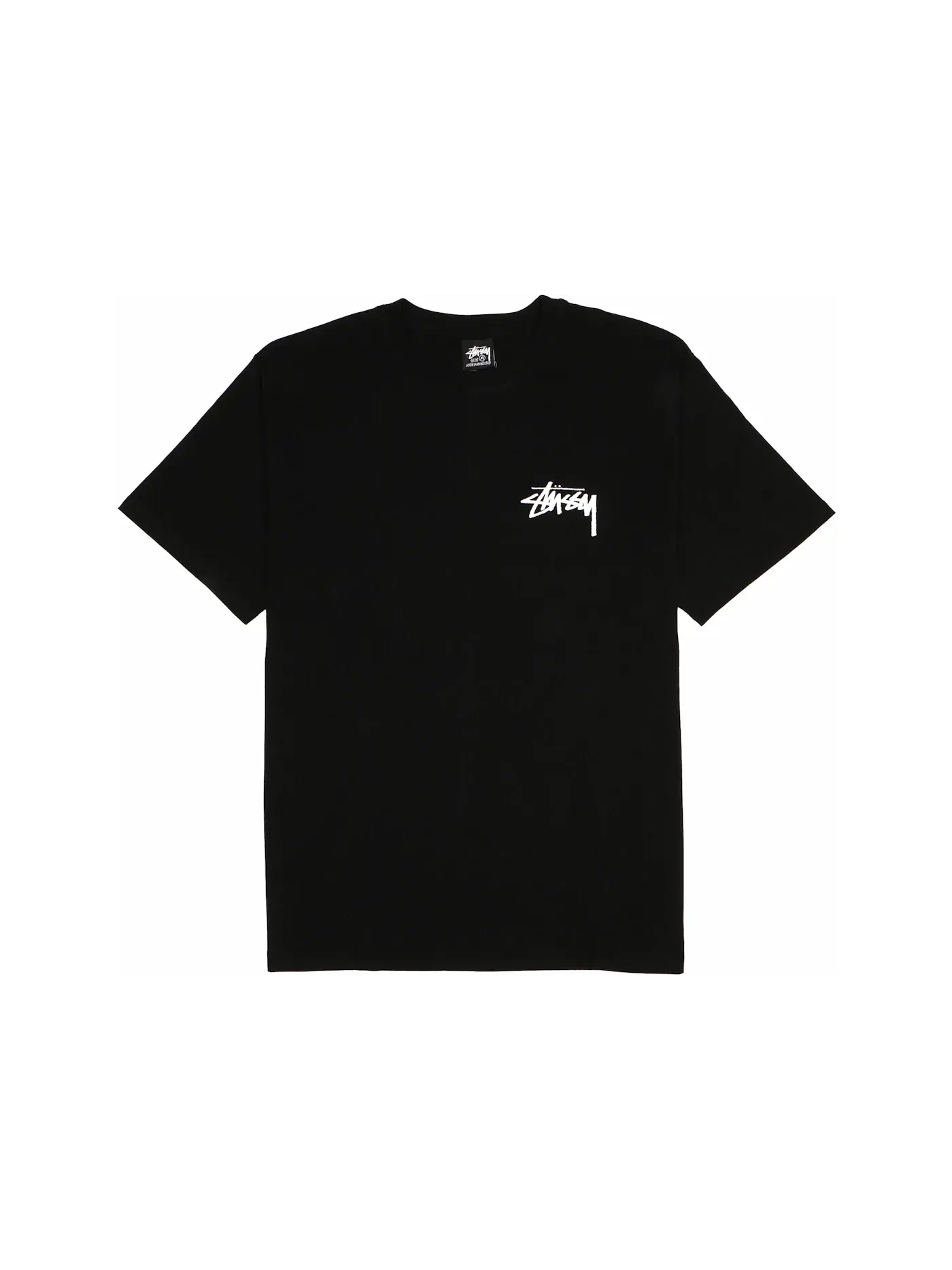 Детская футболка с принтом Stussy Tee — изображение 2 из 2, черный