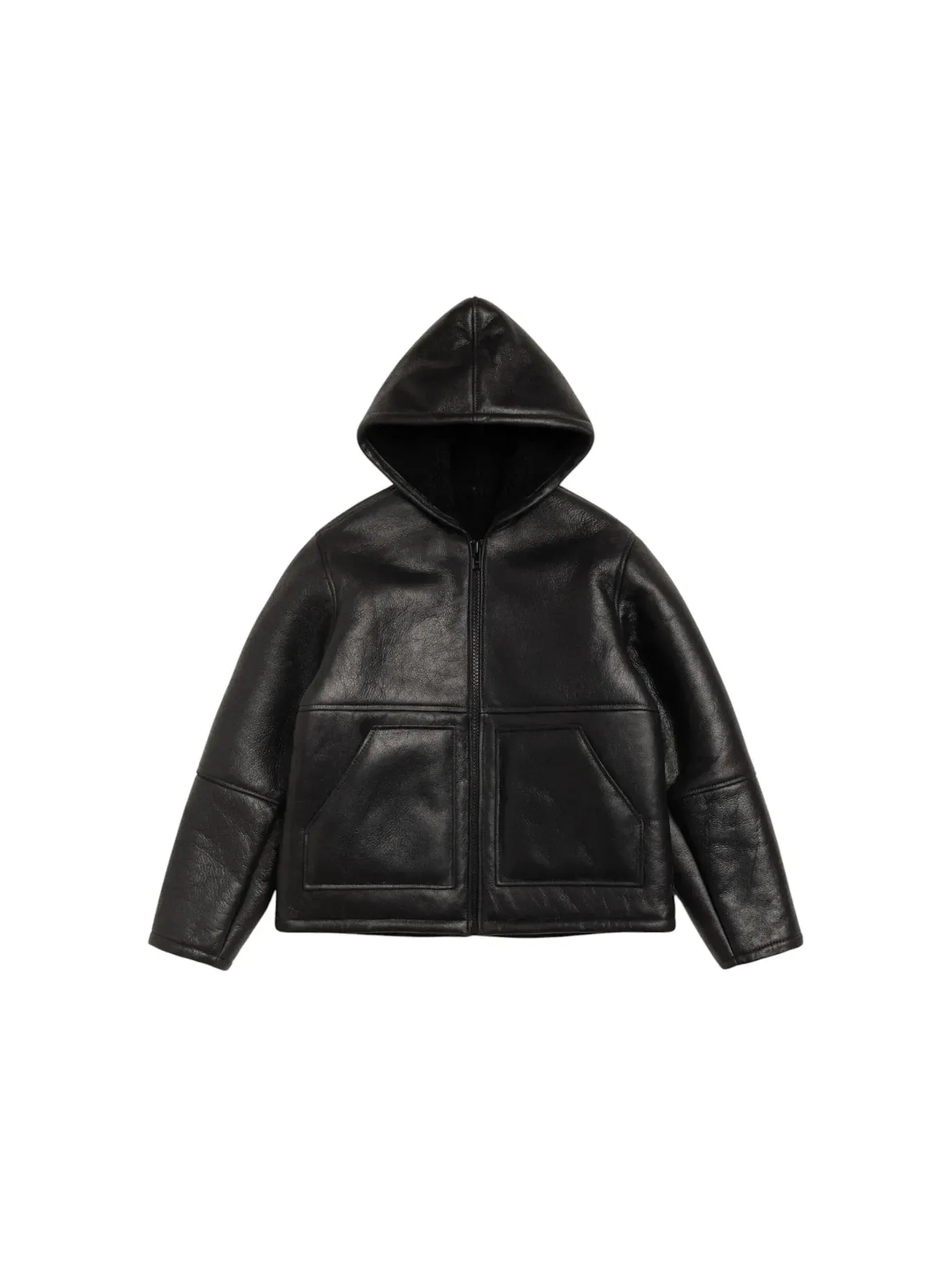 Мужская куртка Shearling Hooded Jacket Stussy — изображение 1 из 2, черный