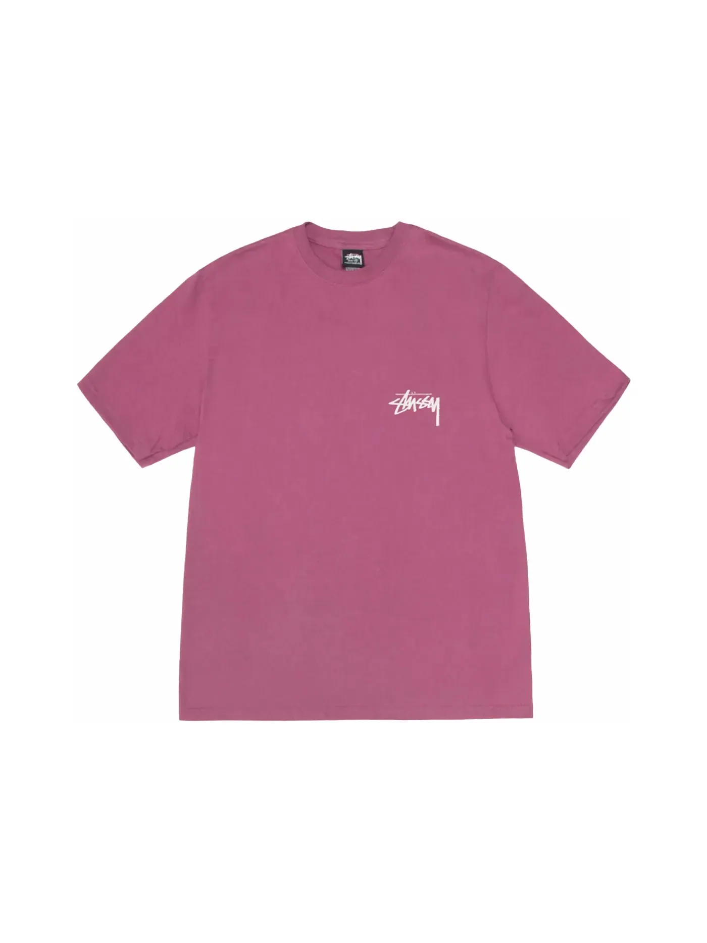 Мужская футболка с принтом Stussy Tee — изображение 2 из 2, фиолетовый