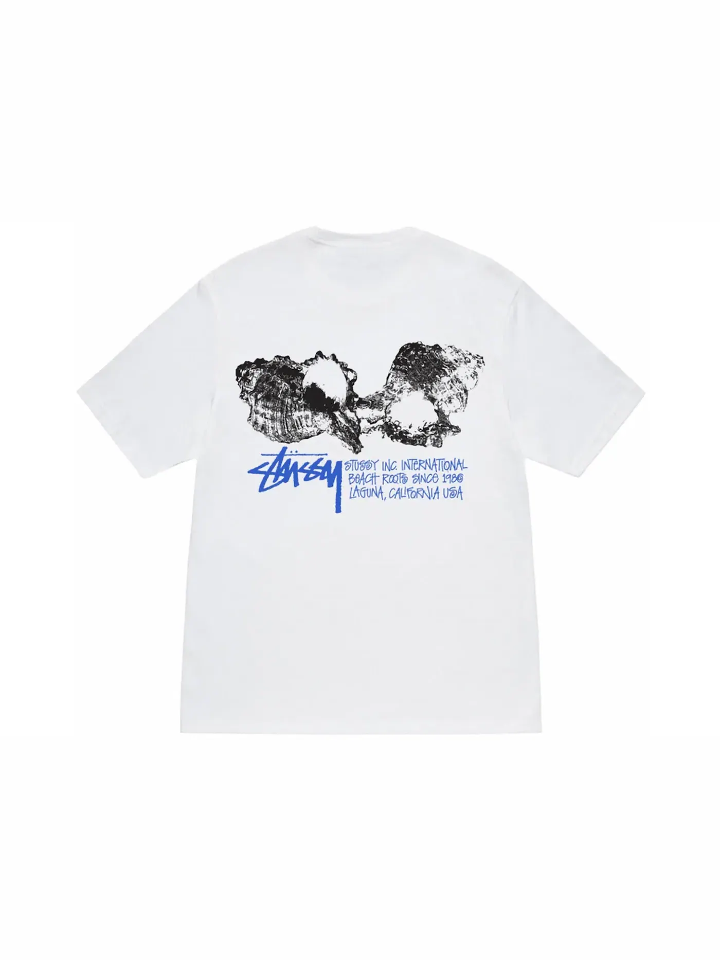 Мужская футболка с принтом Stussy Tee — изображение 1 из 2, белый
