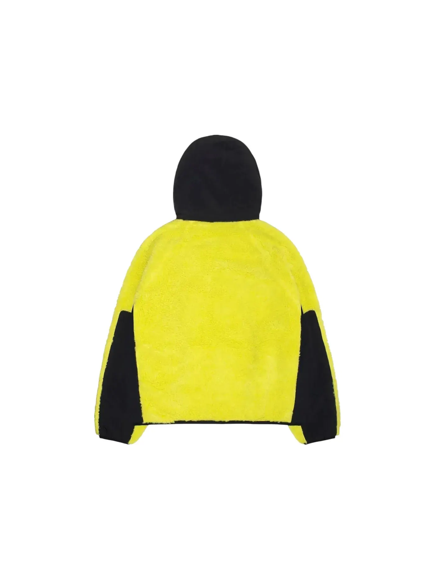 Мужская куртка с капюшоном из флиса с панелями Stussy — изображение 2 из 2, лаймовый