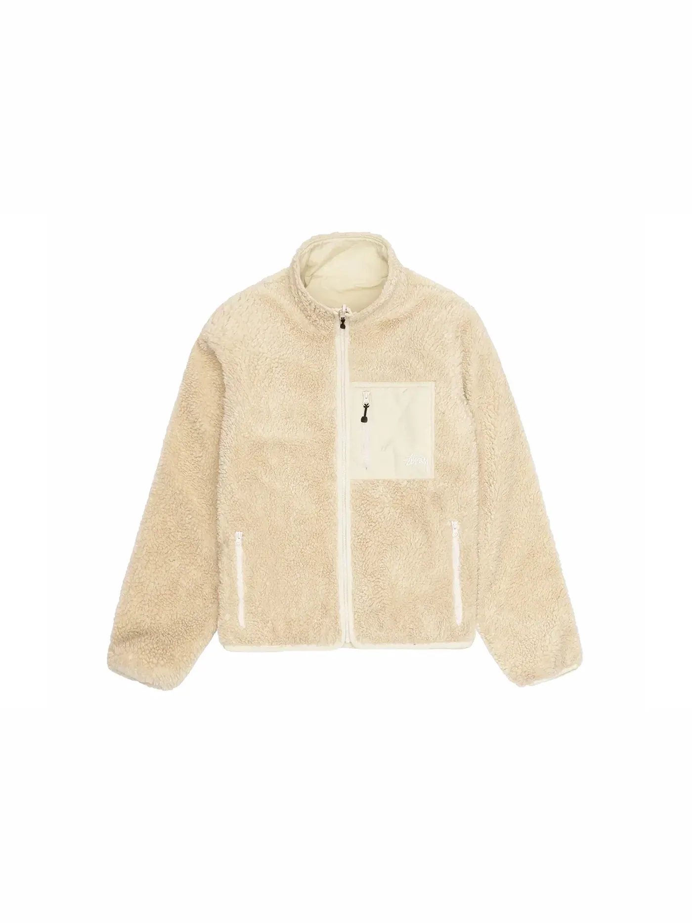 Мужская куртка из шерпы двусторонняя Stussy — изображение 1 из 3, прозрачный