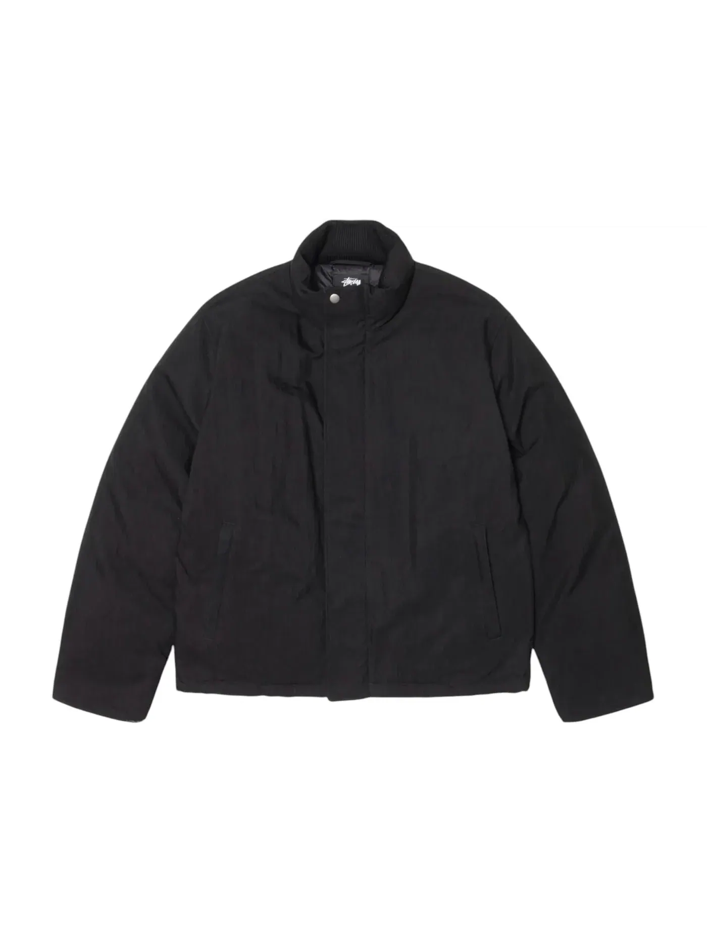 Мужская короткая пуховая куртка Stussy — изображение 1 из 2, черный