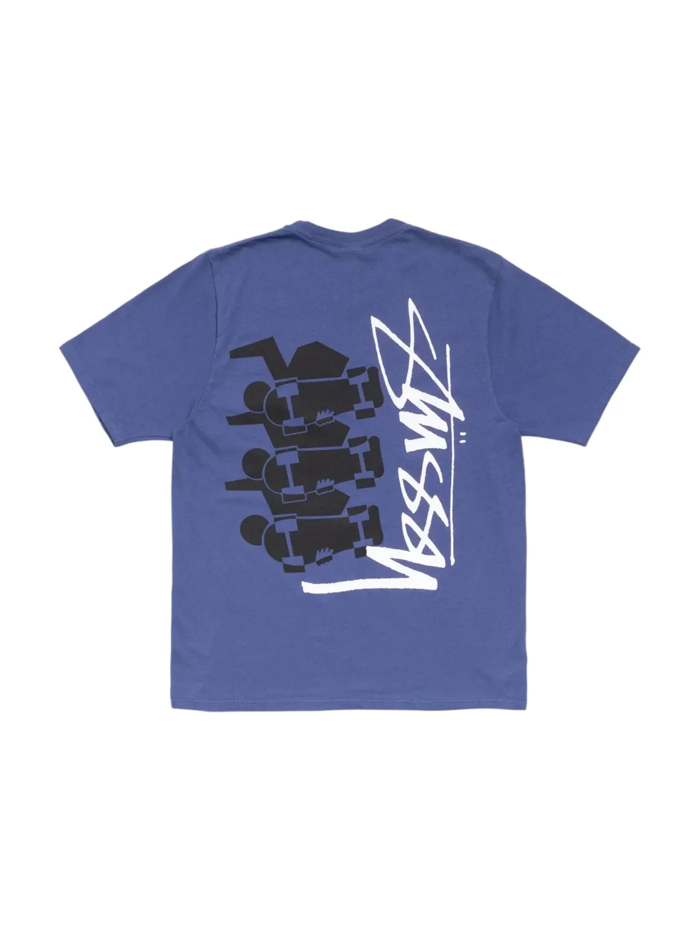 Мужская футболка с принтом Stussy Skate Stack Tee — изображение 2 из 2, синий