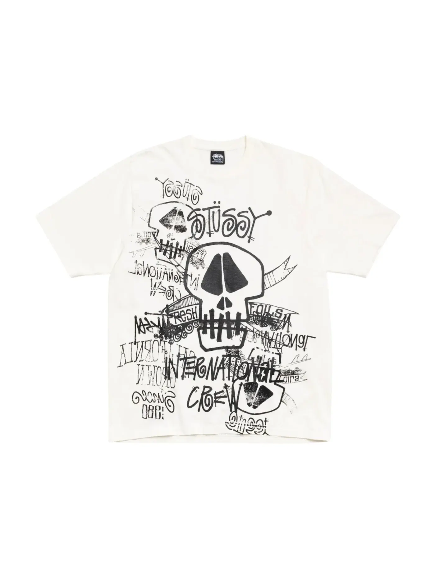 Мужская футболка с принтом Stussy Tee Stussy — изображение 1 из 2, прозрачный