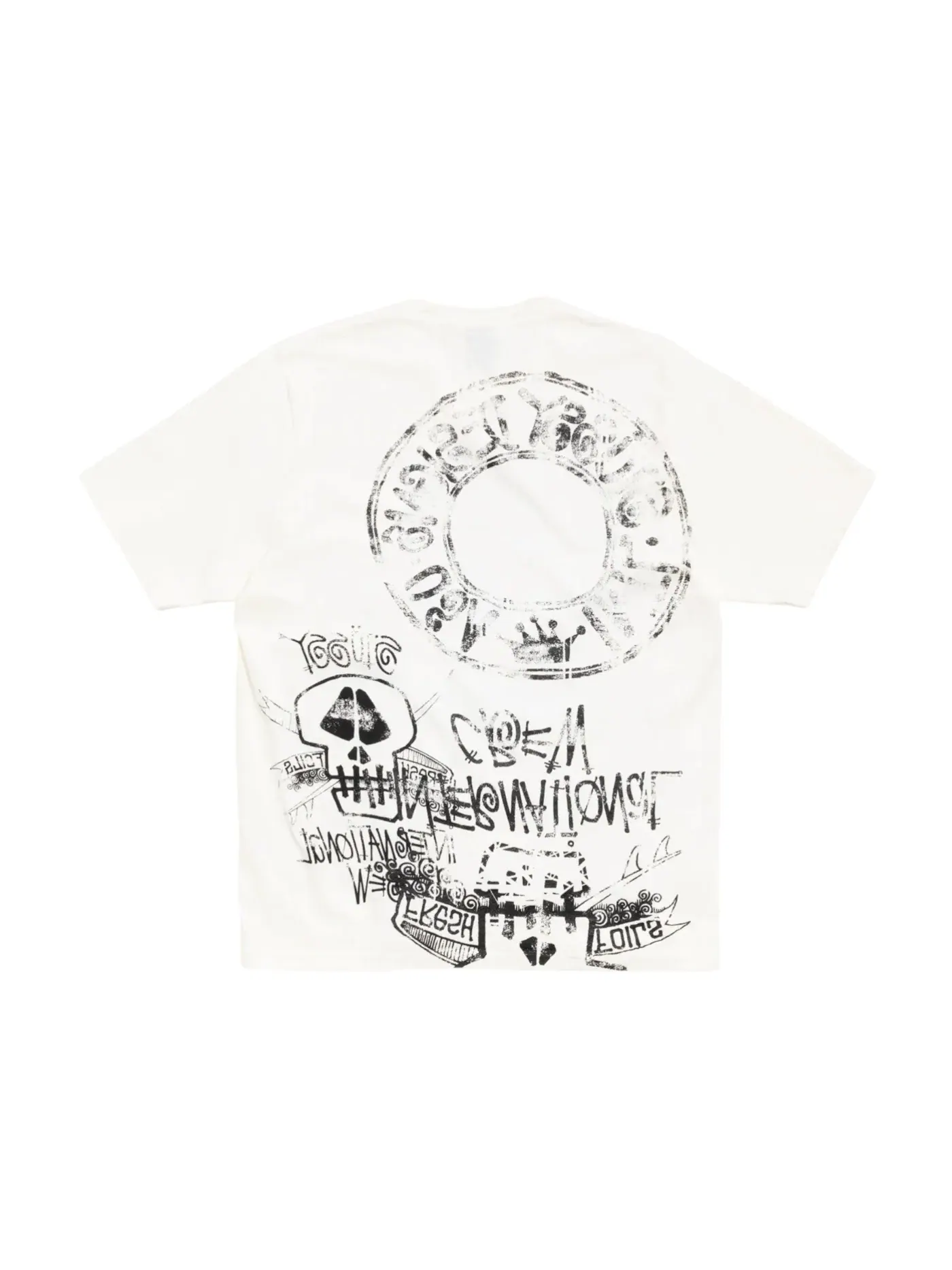 Мужская футболка с принтом Stussy Tee Stussy — изображение 2 из 2, прозрачный
