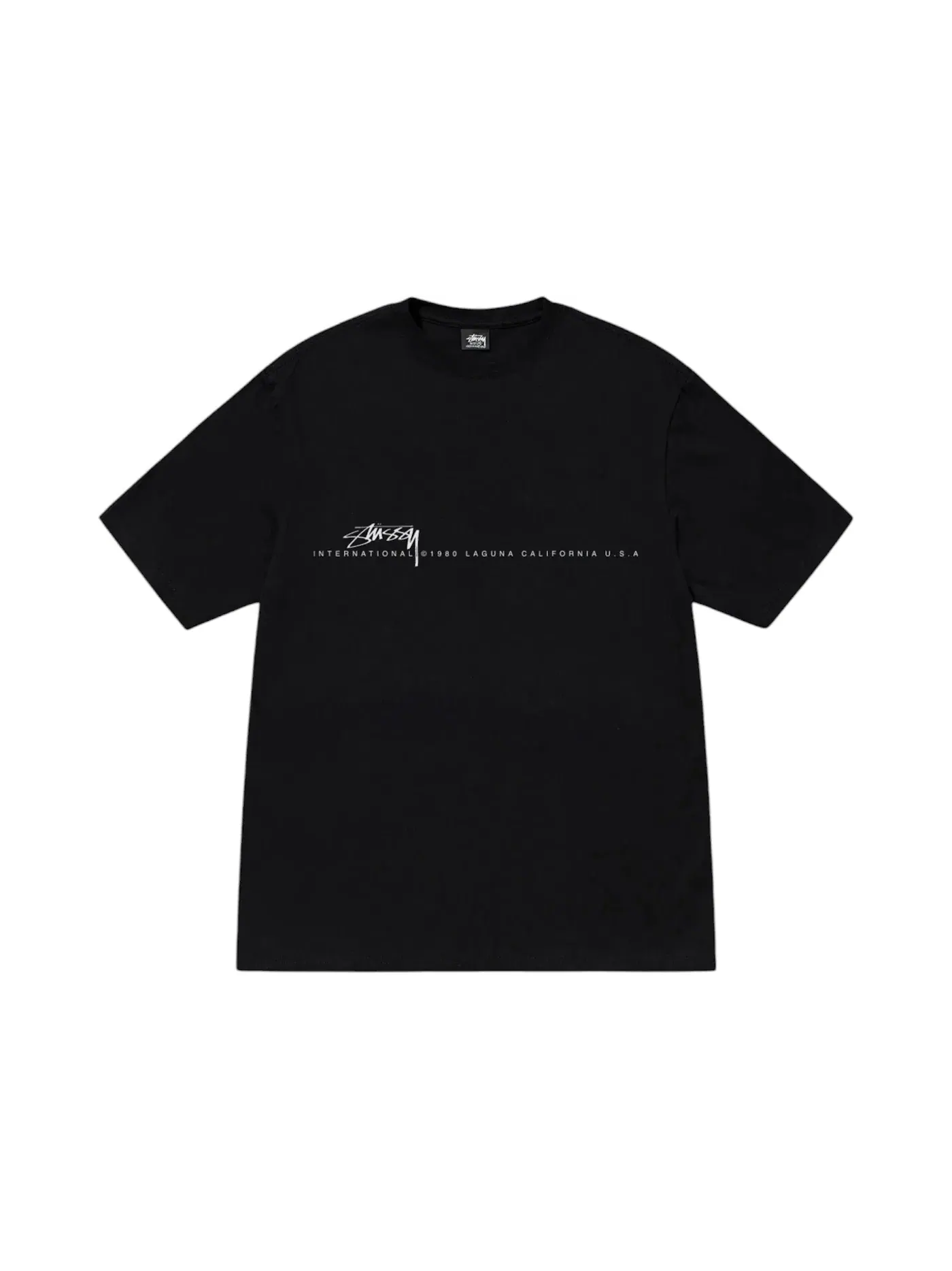 Мужская футболка Smooth 80 Tee Stussy — изображение 1 из 2, черный