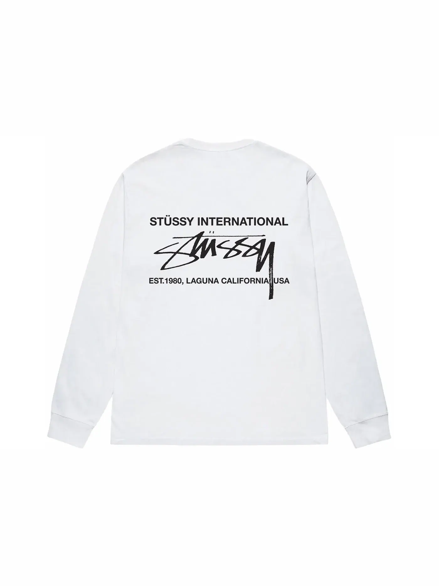 Мужская футболка с длинным рукавом Stussy Tee — изображение 1 из 2, белый
