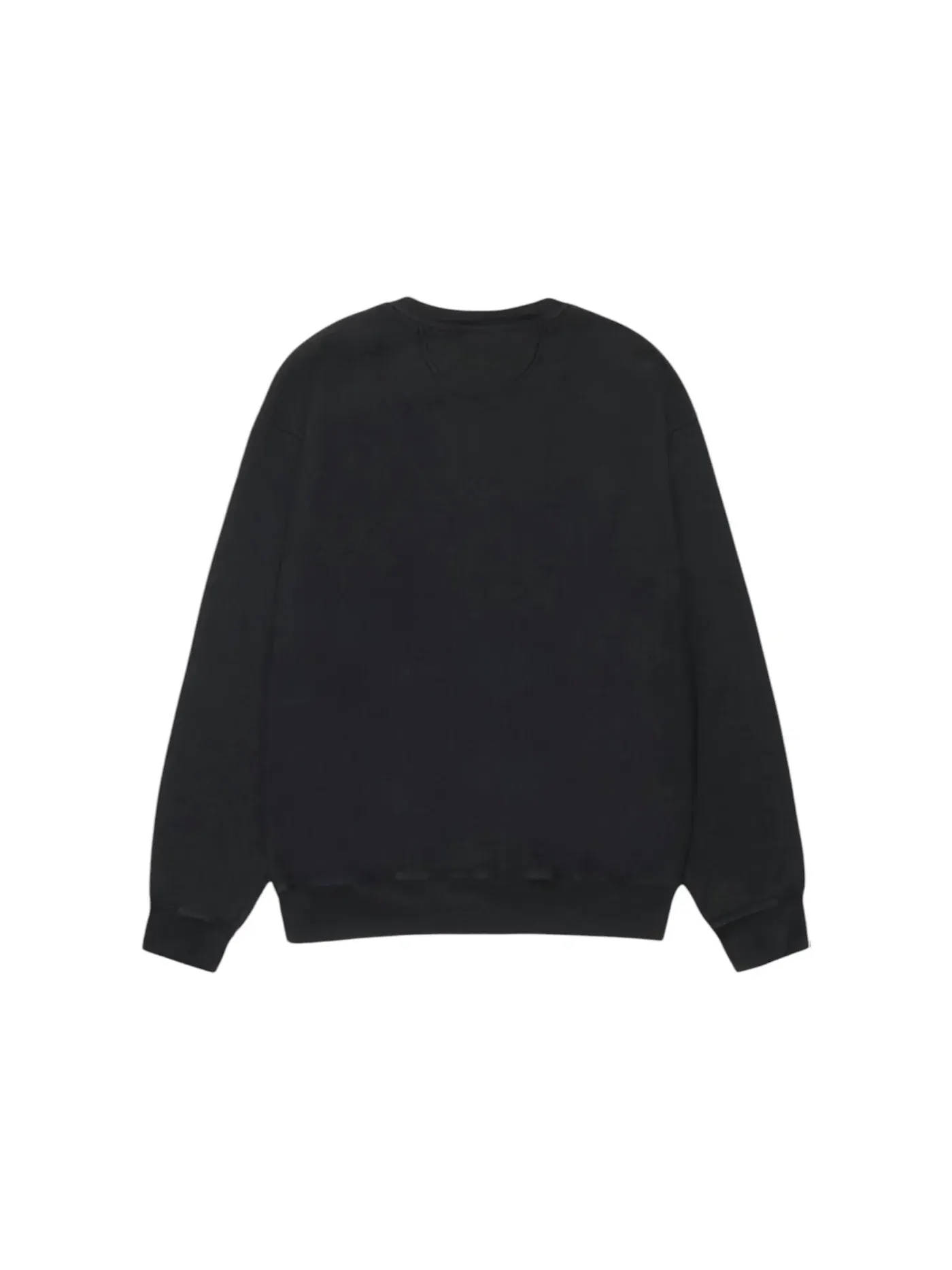 Мужской свитшот с пигментным окрашиванием Crew Stussy — изображение 2 из 2, черный