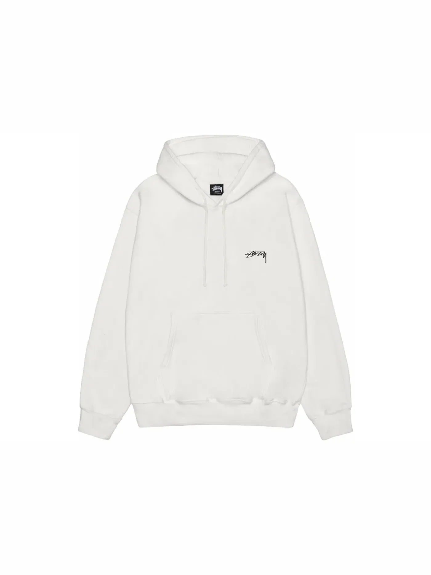 Мужской худи с пигментным окрашиванием Stussy Smooth Stock — изображение 1 из 1, прозрачный