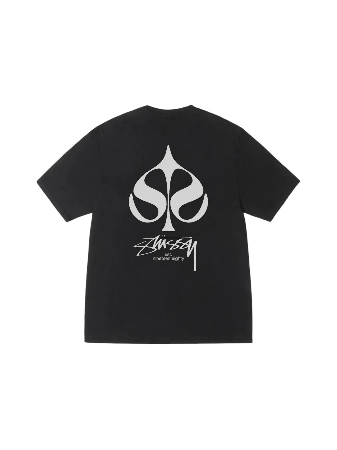 Мужская футболка с пигментным окрашиванием Stussy Tee — изображение 1 из 2, черный