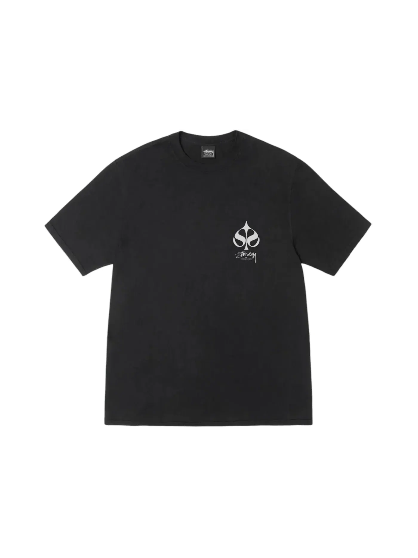 Мужская футболка с пигментным окрашиванием Stussy Tee — изображение 2 из 2, черный