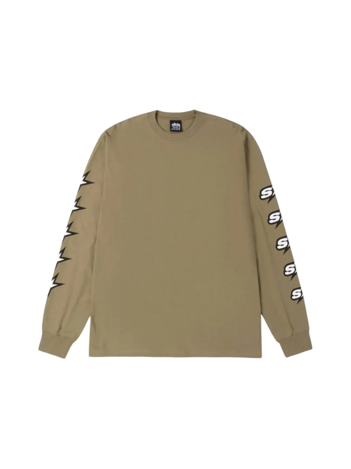 Мужская футболка с длинным рукавом Stussy Speedway L/S Tee — изображение 1 из 1, армейский