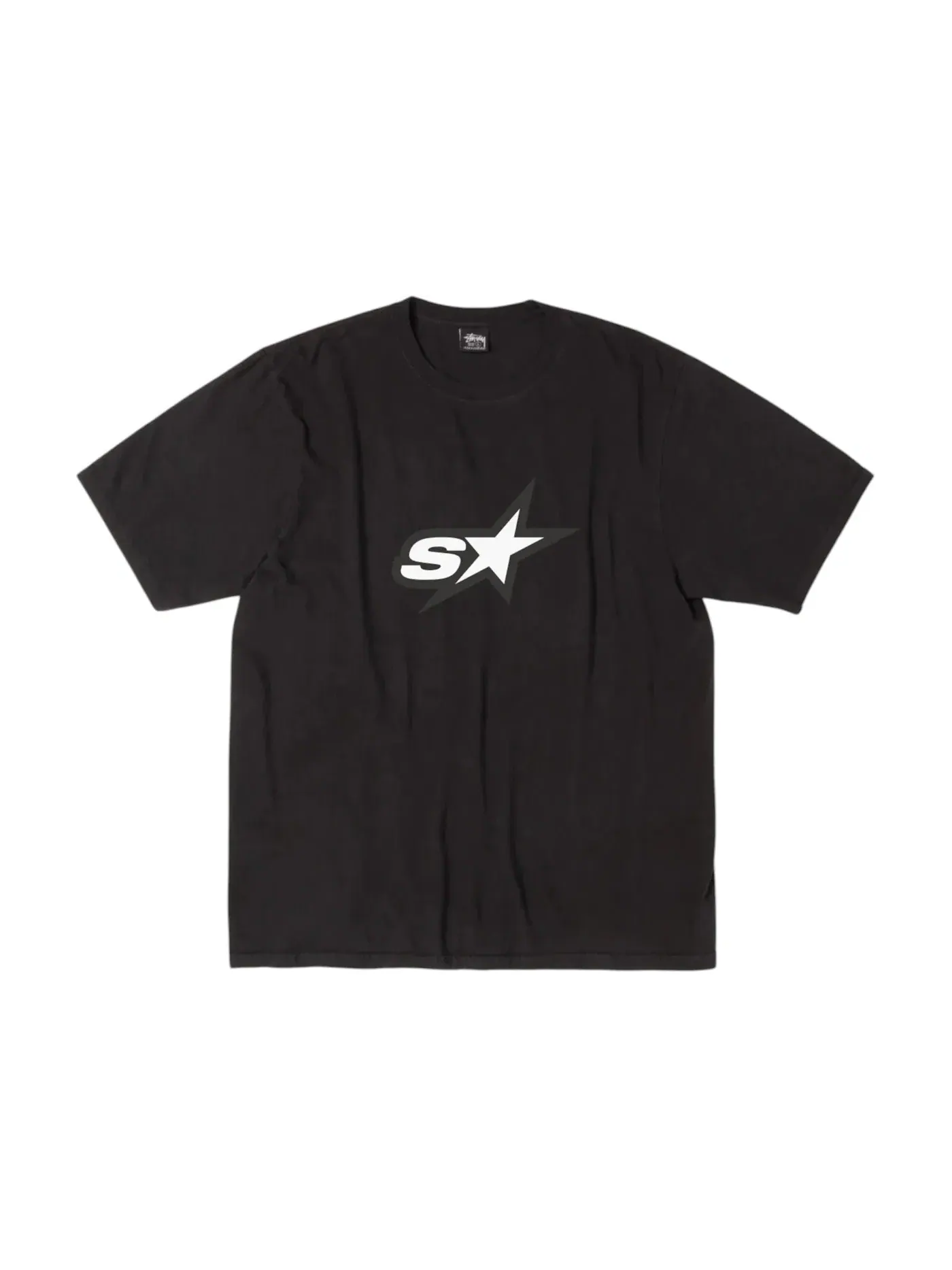 Мужская футболка с принтом Speedway Tee Stussy — изображение 1 из 1, черный