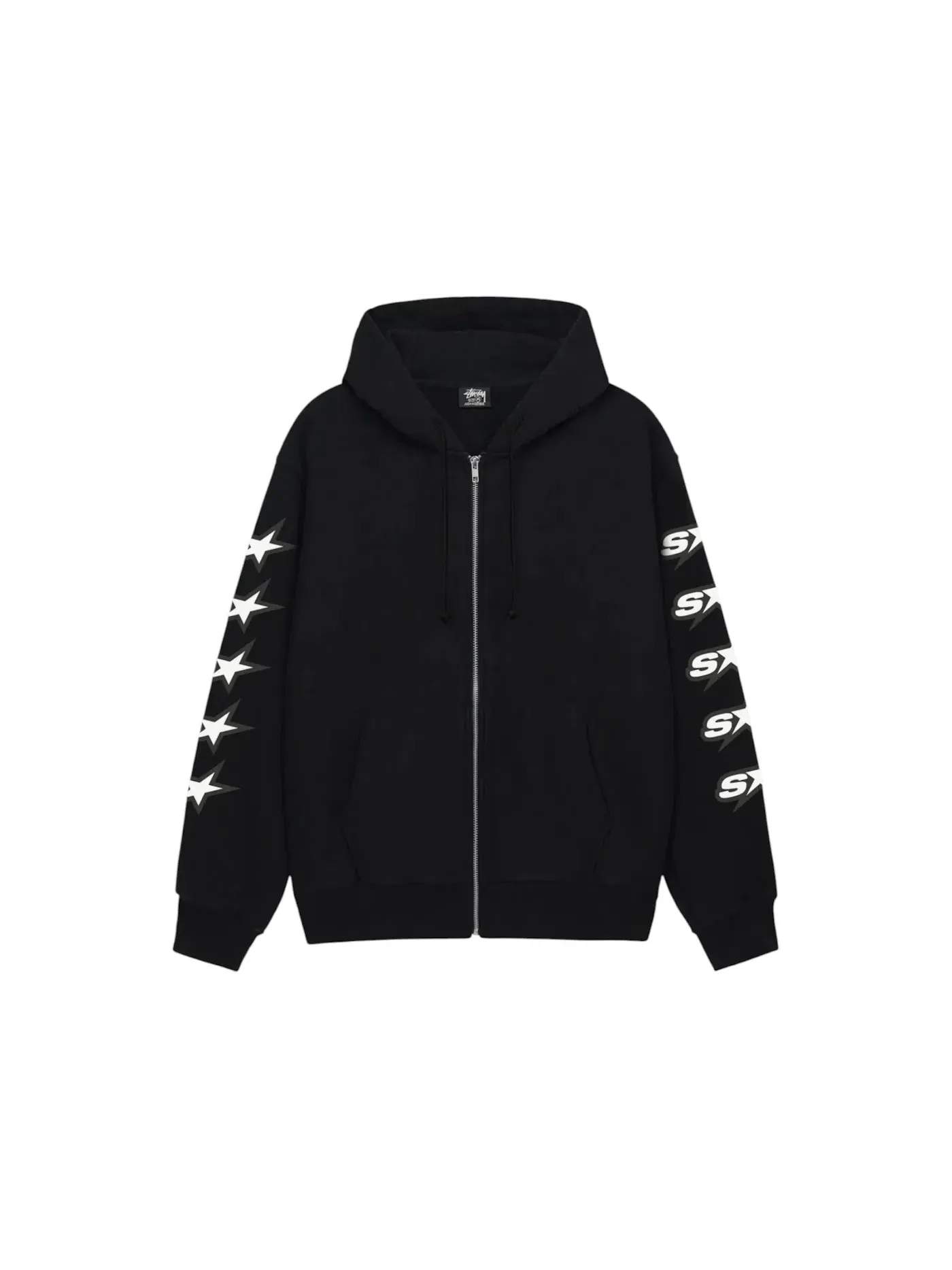 Мужская худи-молния Speedway Stussy — изображение 1 из 1, черный