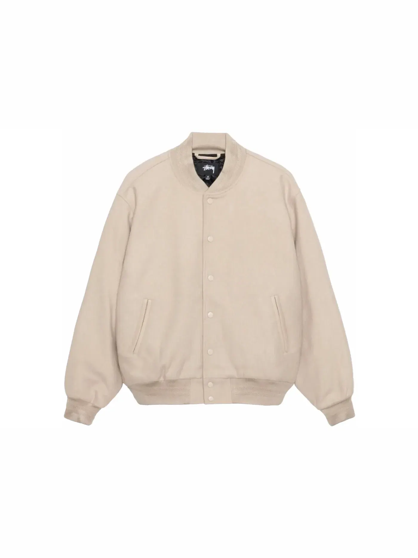 Мужская куртка-бомбер с принтом Stussy Jacket — изображение 2 из 2, овсяный