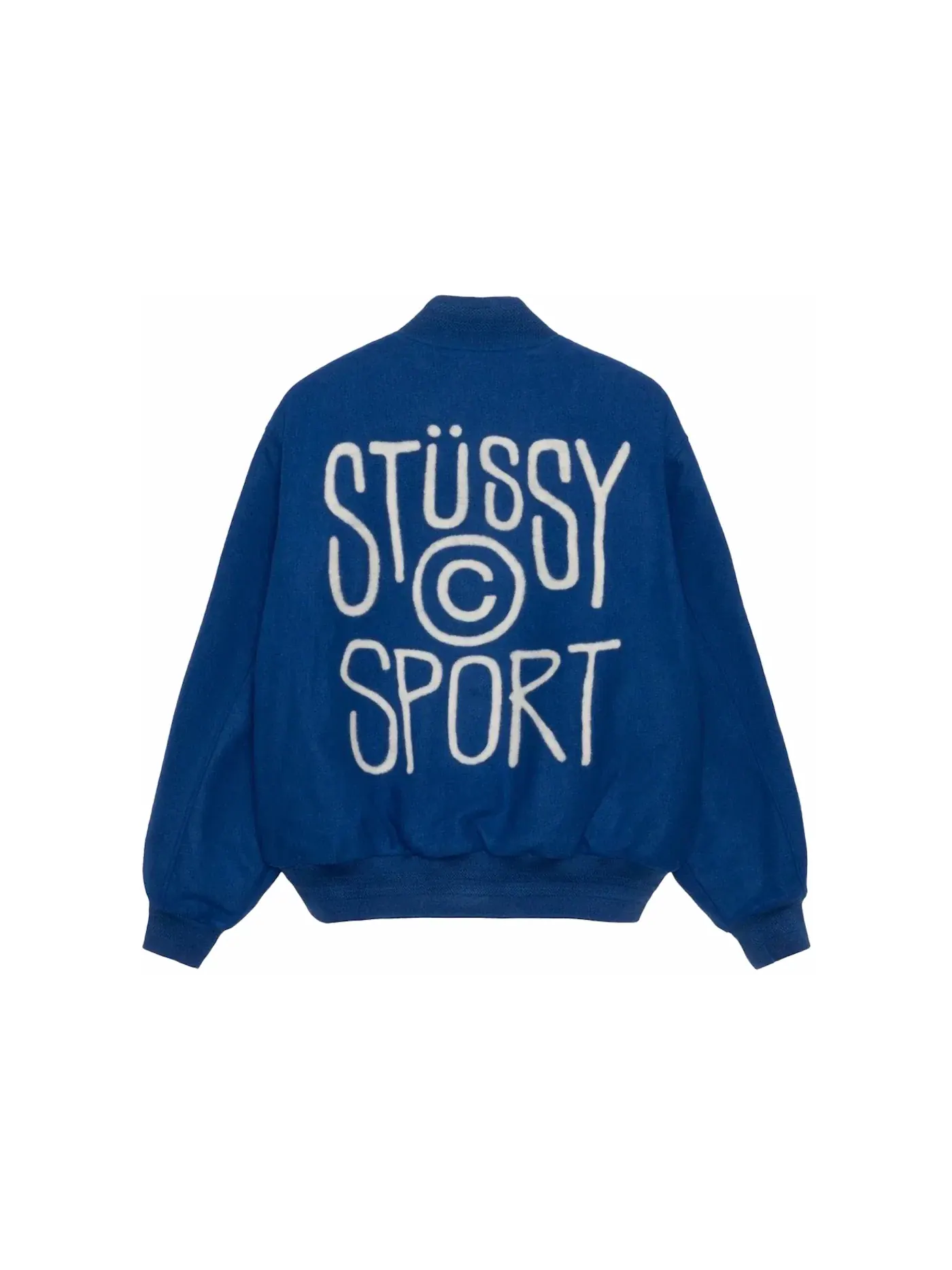 Мужская куртка-бомбер Stussy Sport Melton Varsity — изображение 1 из 2, королевский