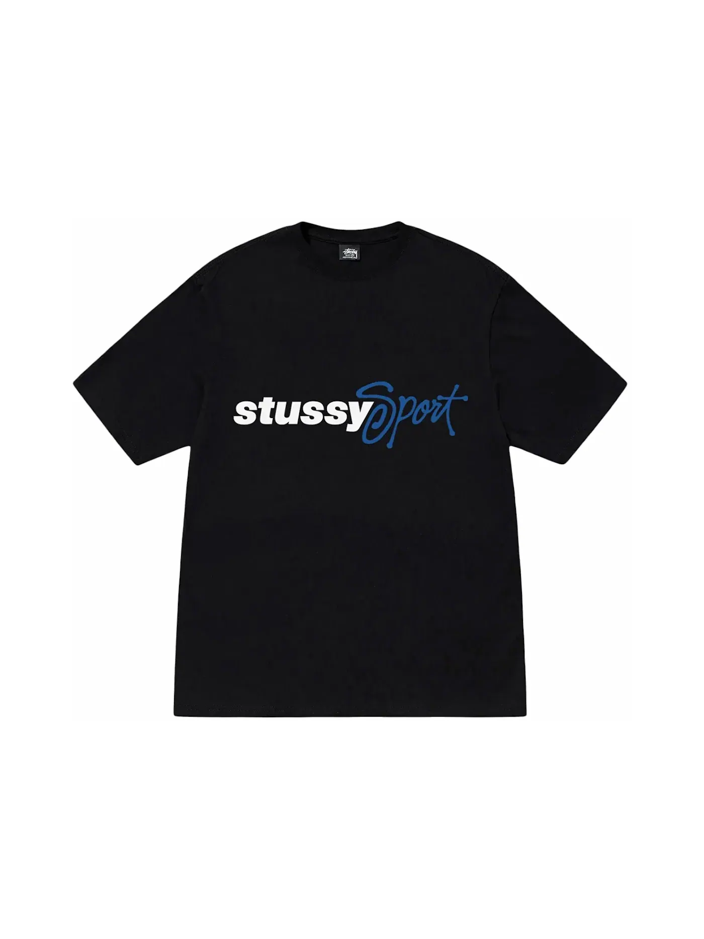 Мужская футболка с принтом Tee Stussy — изображение 1 из 1, черный