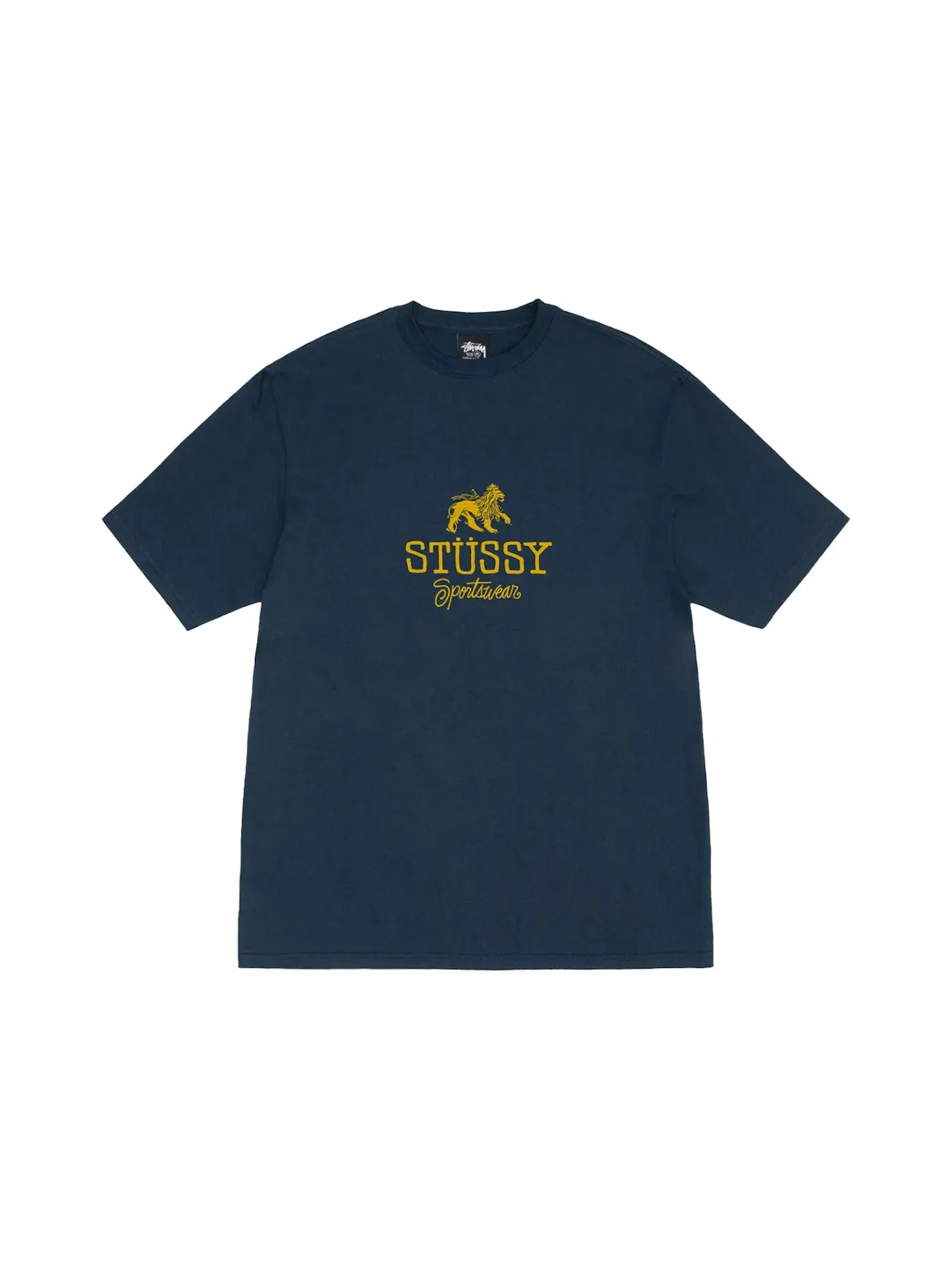 Мужская футболка хлопковая Tee Stussy — изображение 1 из 2, темно-синий