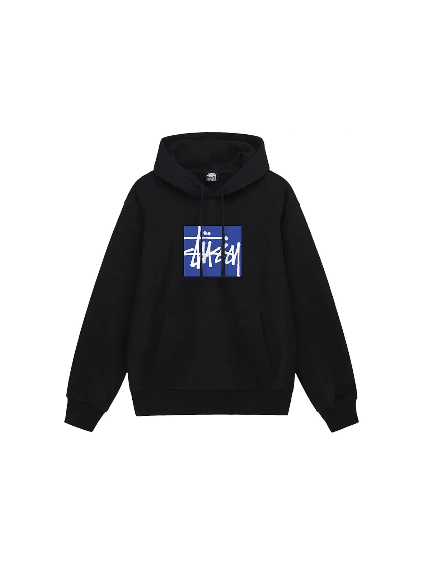 Мужская худи Stussy Stock Box Hoodie Black — изображение 1 из 2