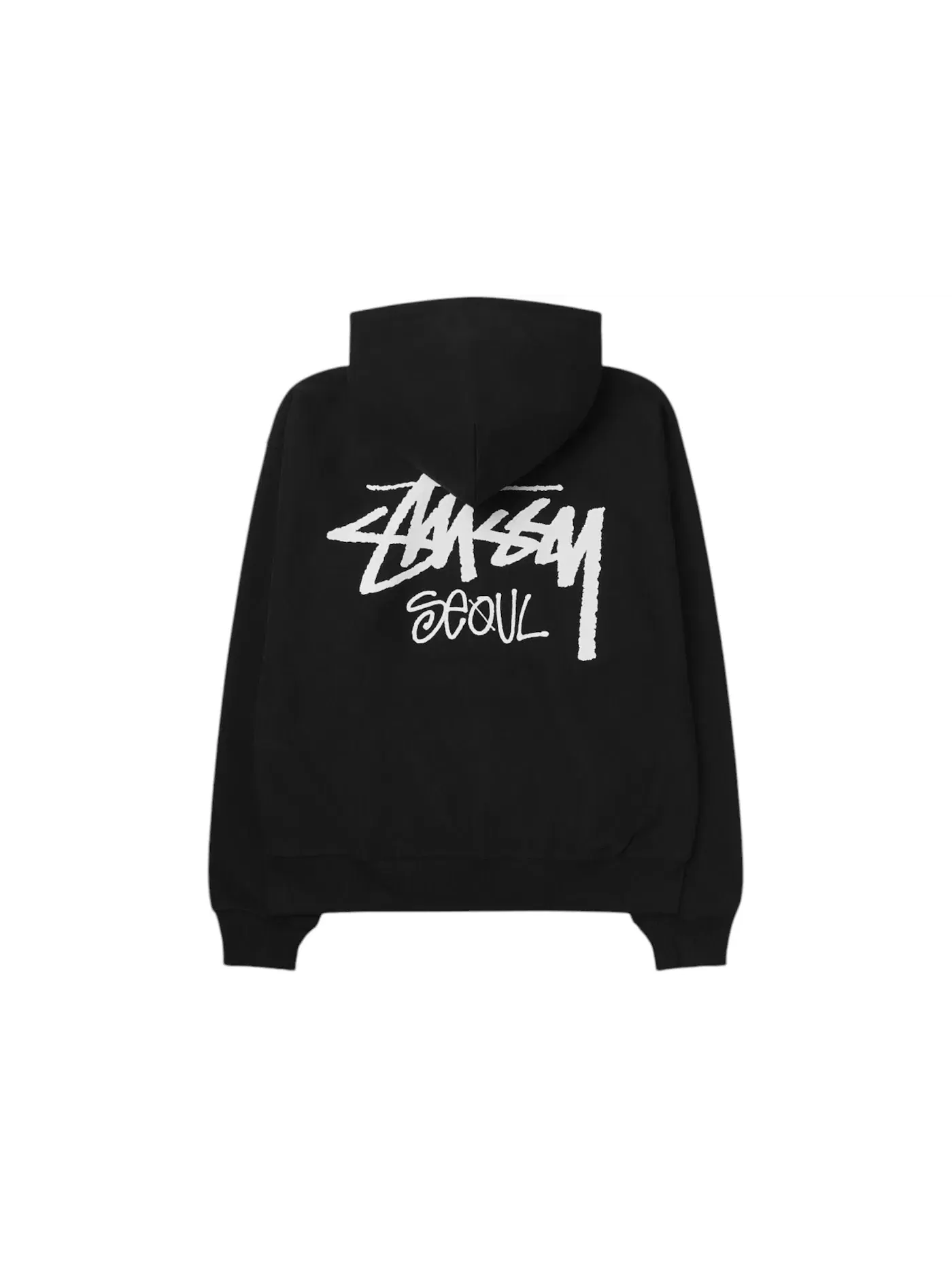 Мужская худи на молнии с капюшоном Stussy — изображение 2 из 2, черный