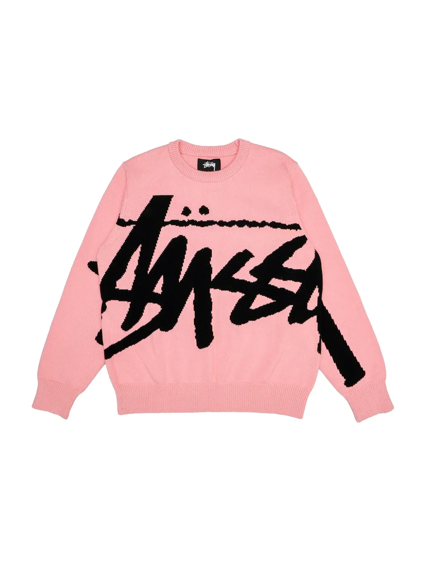 Мужской свитер с длинным рукавом Stussy Sweater — изображение 1 из 2, розовый
