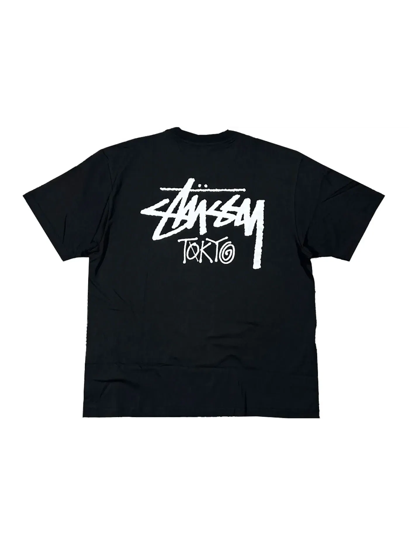 Мужская футболка с принтом Tee Stussy — изображение 1 из 1, черный