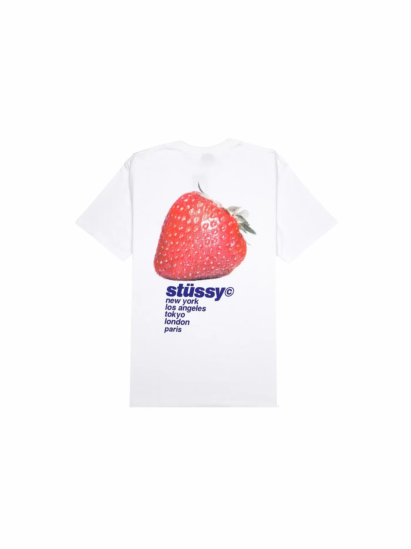 Мужская футболка с принтом Tee Stussy — изображение 1 из 2, белый