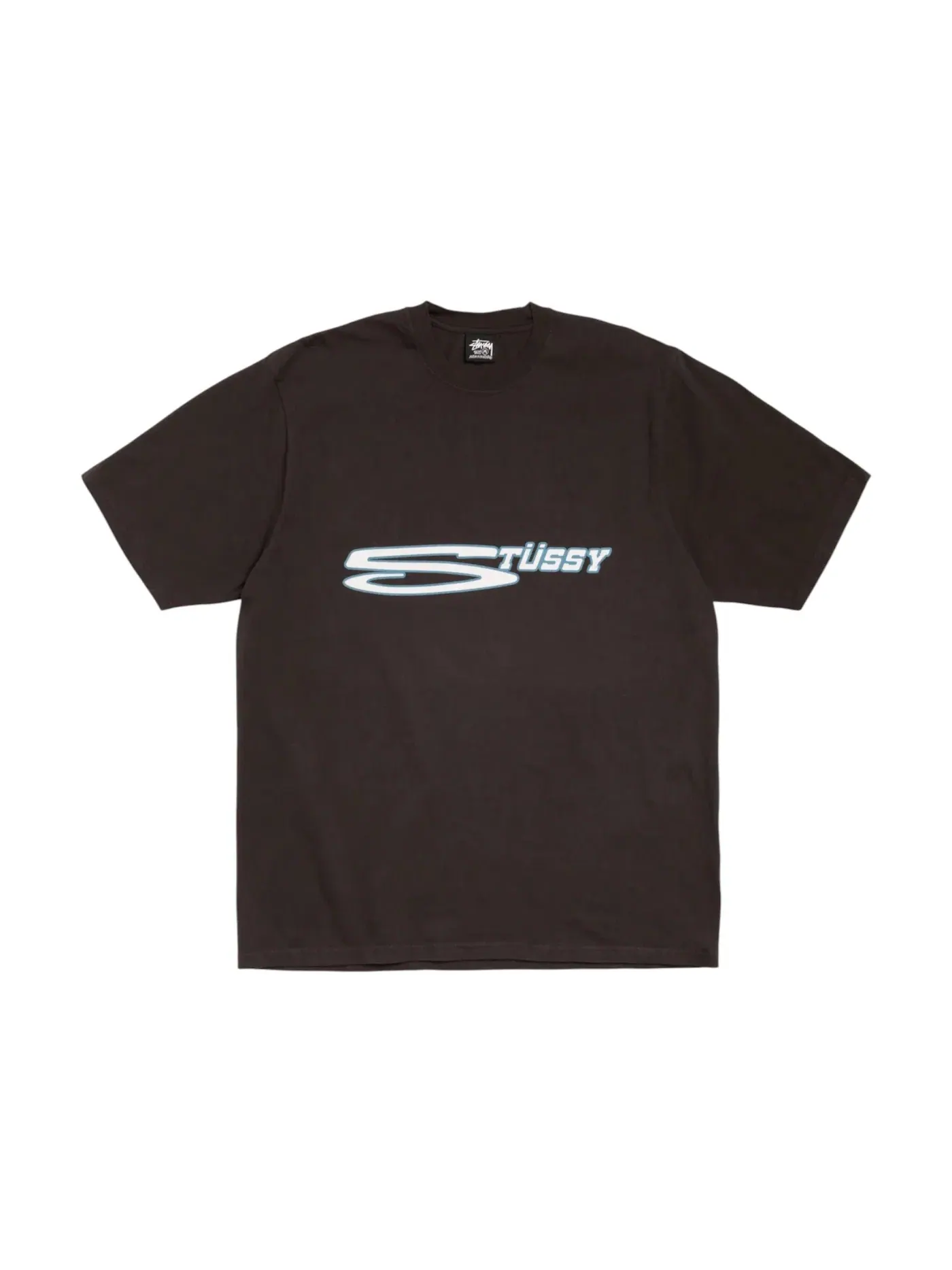 Мужская футболка с эффектом выцветания Stussy Tee — изображение 1 из 1, черный