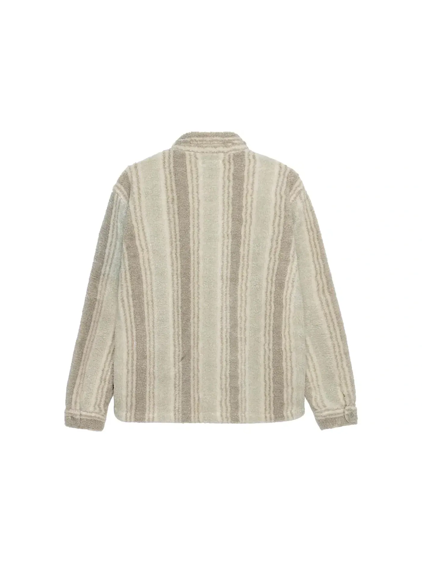 Мужская рубашка с принтом Stussy Stripe Sherpa Shirt — изображение 2 из 2, прозрачный