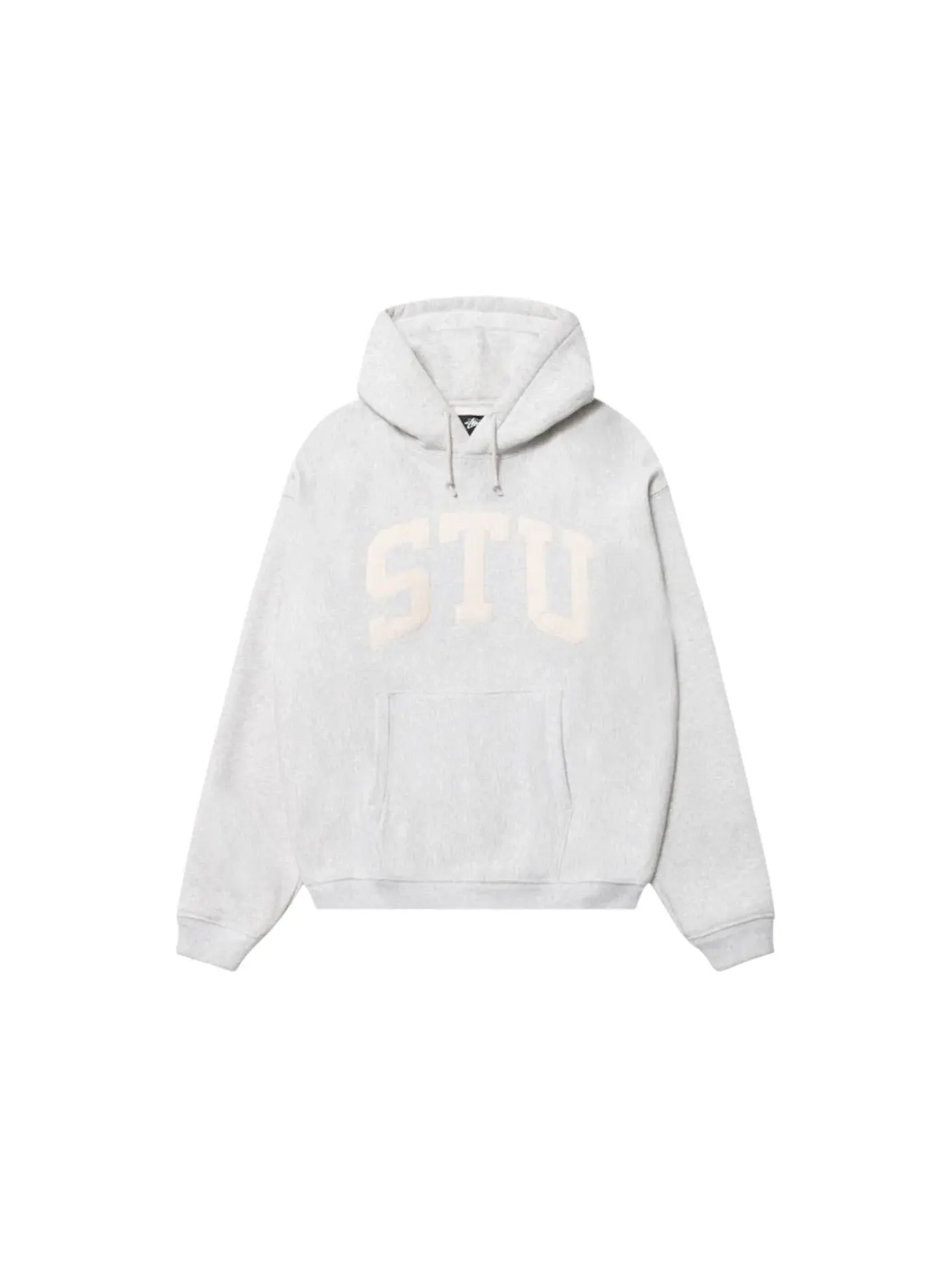 Мужская худи с принтом Stu Applique Stussy — изображение 1 из 1, пепельный вереск