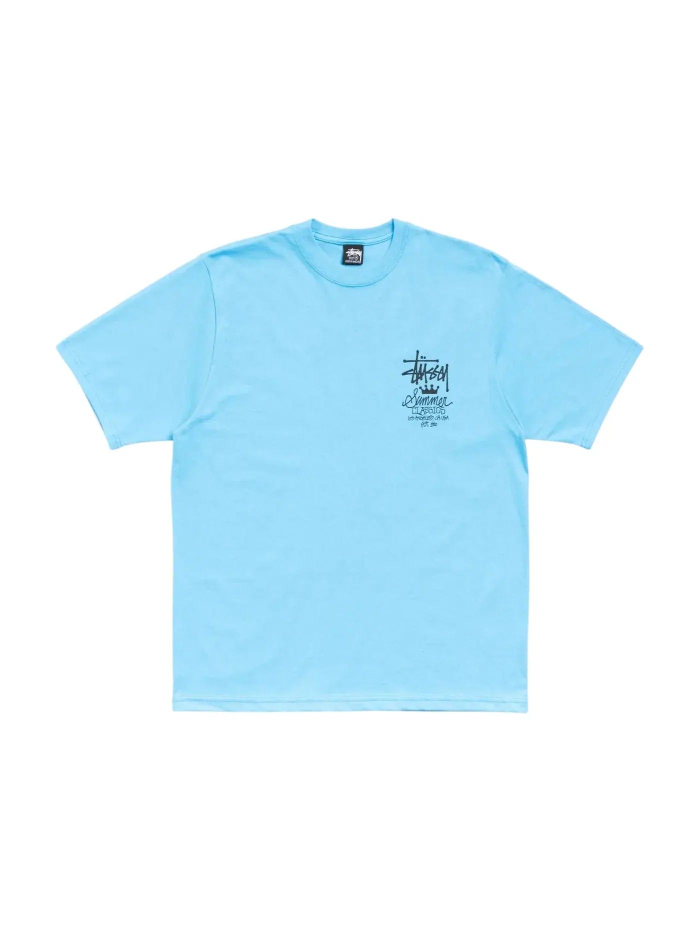 Мужская футболка с принтом Stussy Tee — изображение 1 из 2, синий