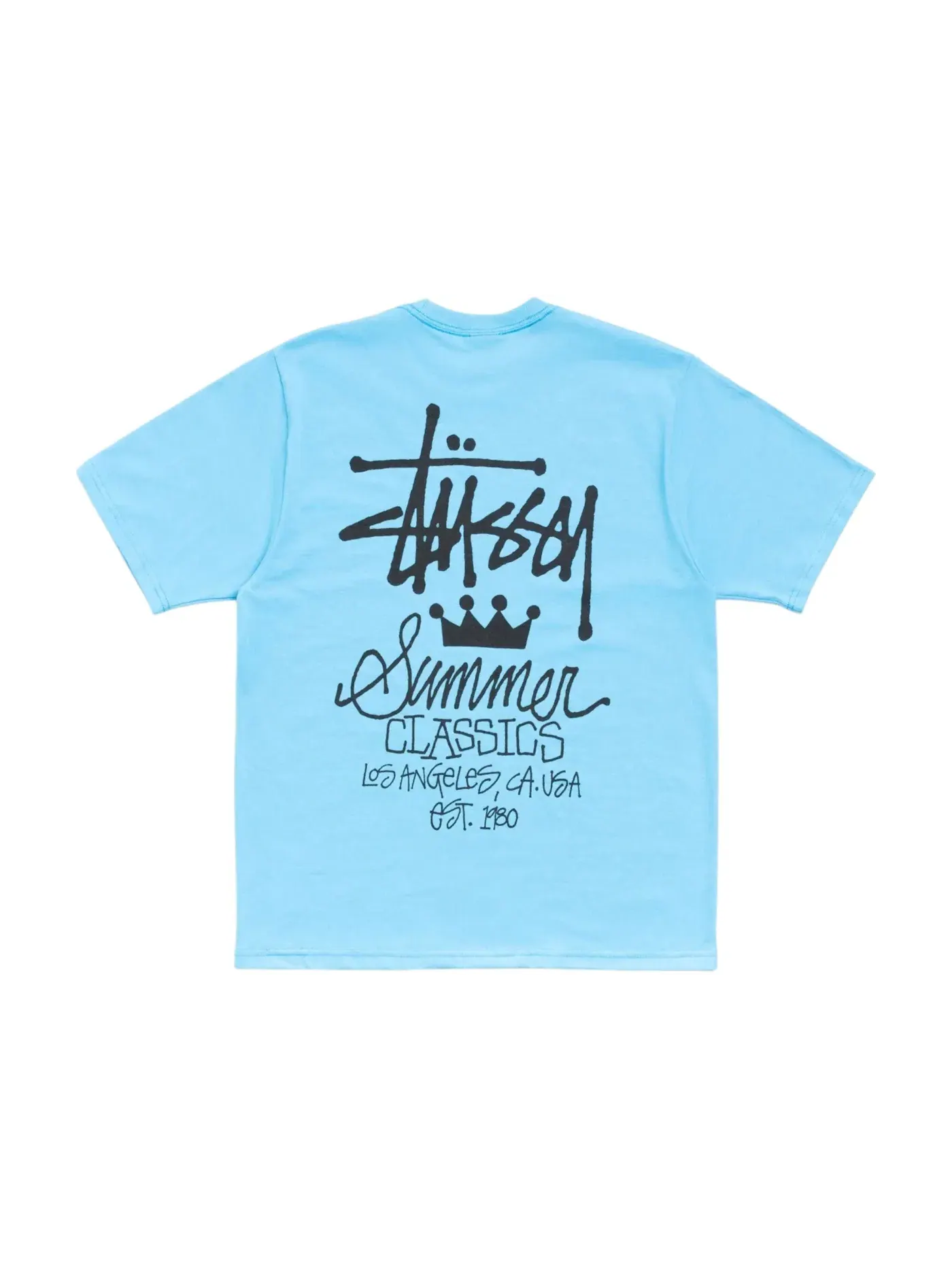 Мужская футболка с принтом Stussy Tee — изображение 2 из 2, синий