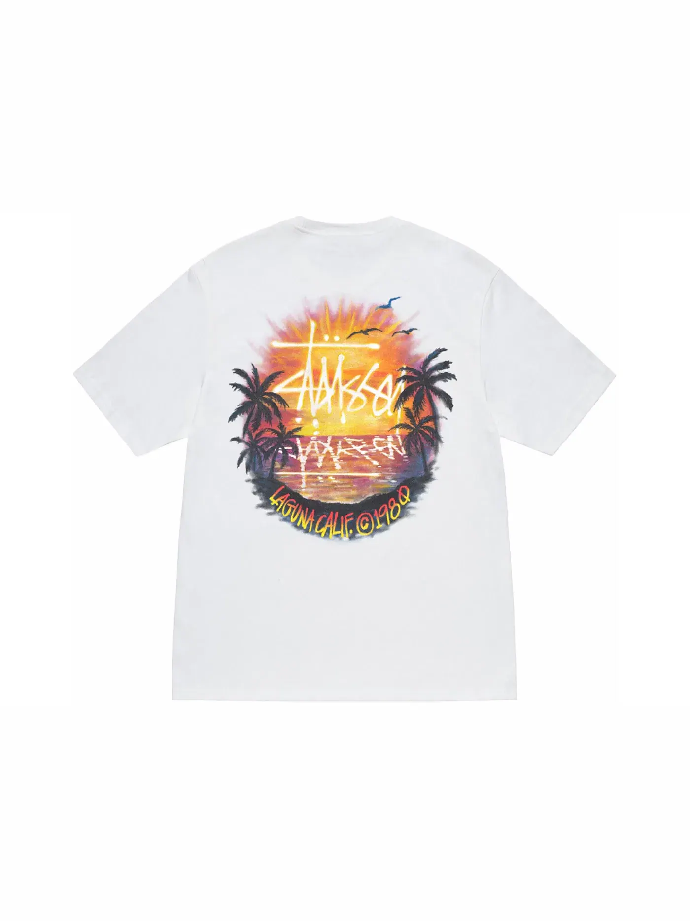 Мужская футболка с принтом Stussy Tee — изображение 1 из 2, белый