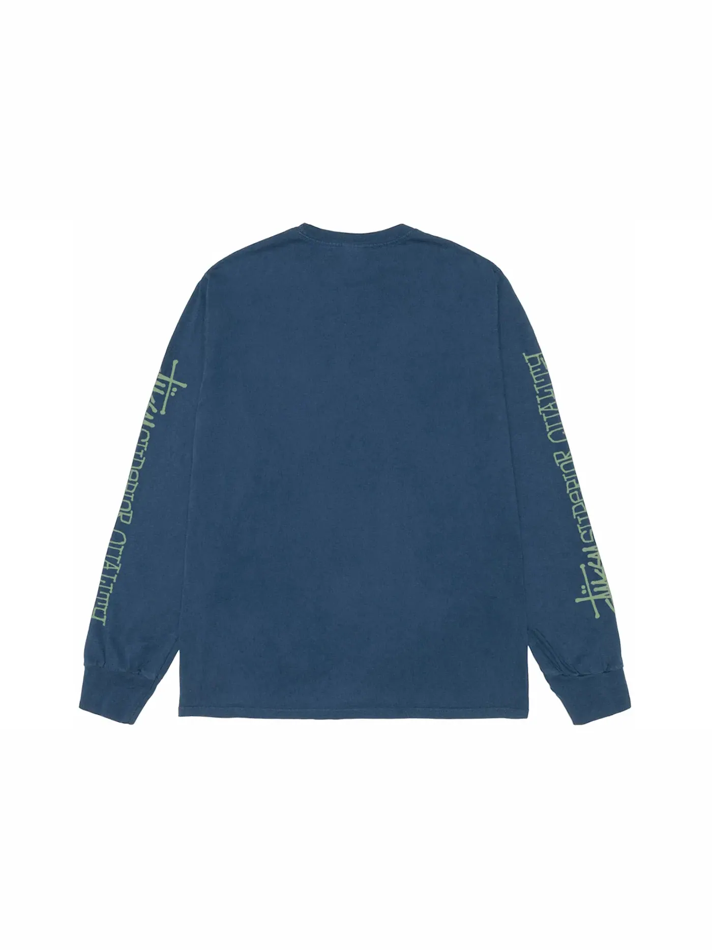 Мужская футболка с длинным рукавом Superior Quality Pigment Dyed L/S Tee Stussy — изображение 1 из 2, темно-синий