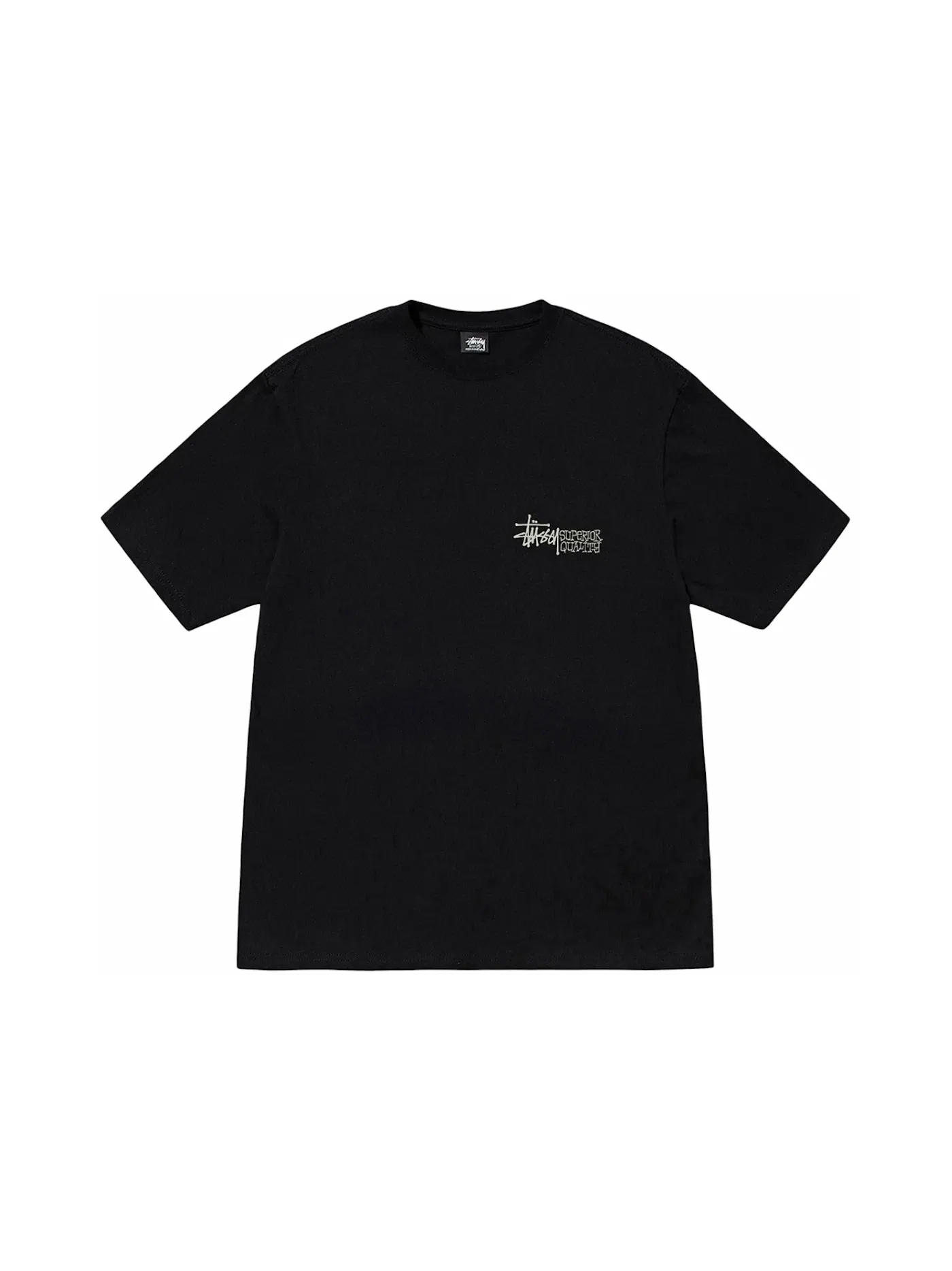 Мужская футболка с пигментным окрашиванием Tee Stussy — изображение 1 из 2, черный