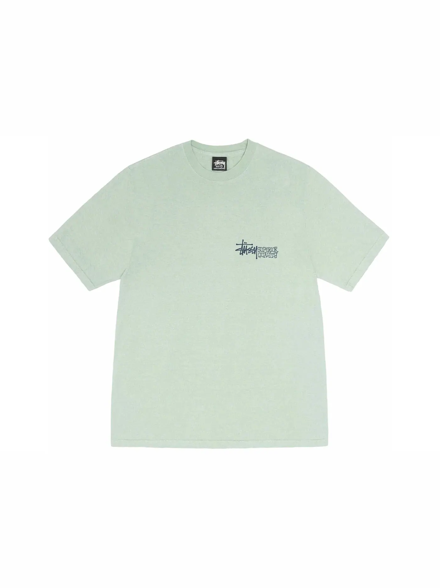 Мужская футболка с пигментным окрашиванием Stussy Tee — изображение 1 из 2, серый