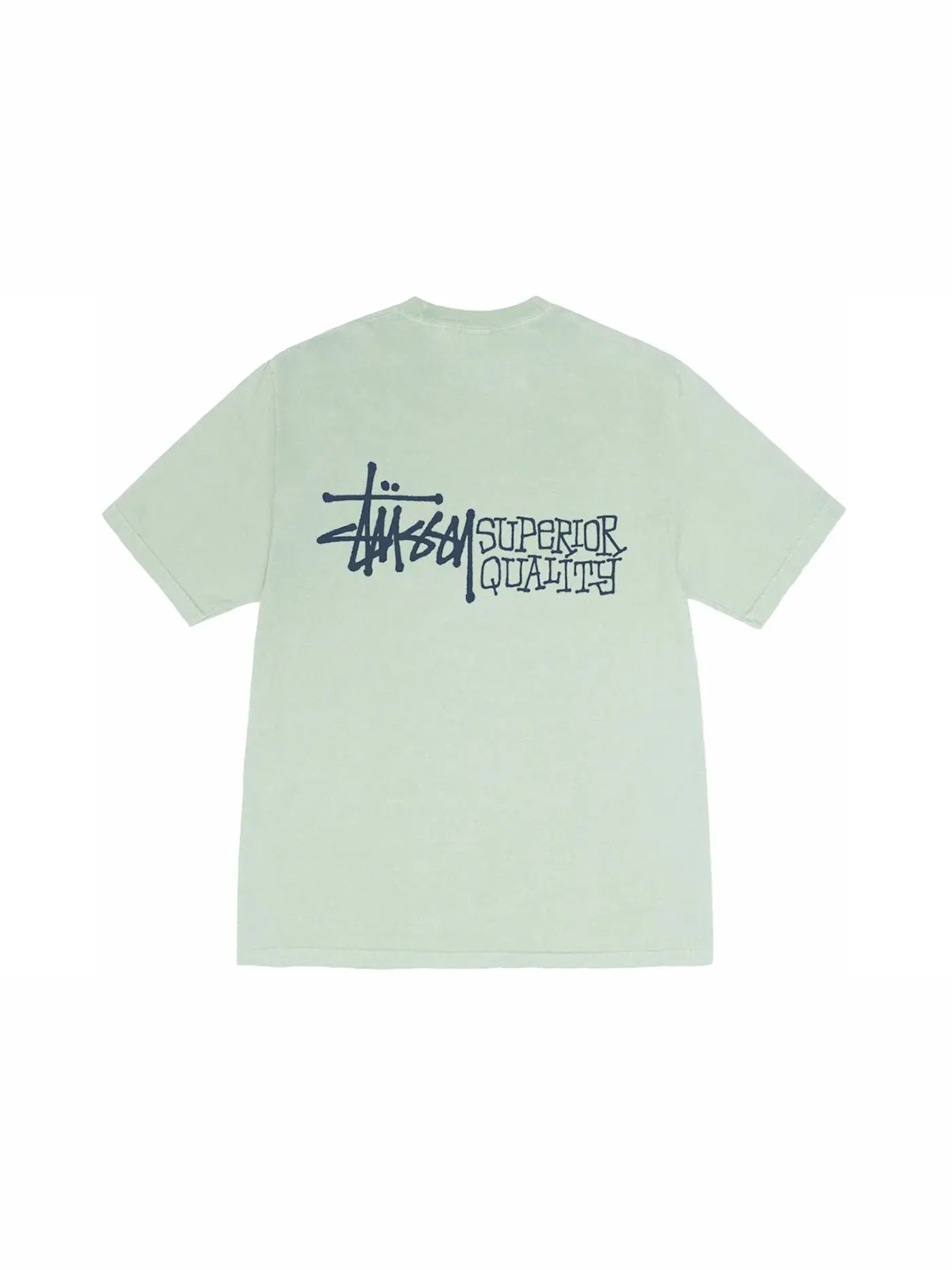 Мужская футболка с пигментным окрашиванием Stussy Tee — изображение 2 из 2, серый