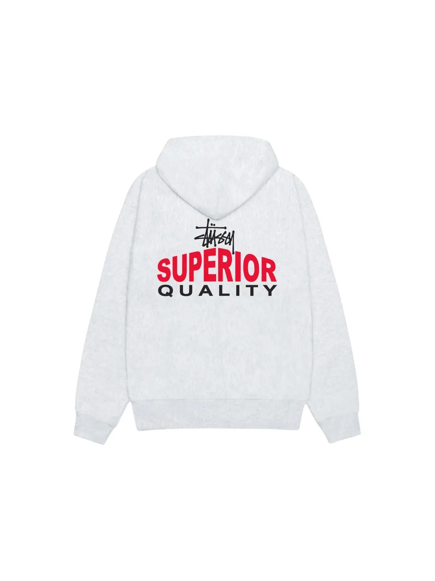Мужская худи с капюшоном Superior Quality Zip Hoodie (SS25) Stussy — изображение 2 из 2, пепельный вереск